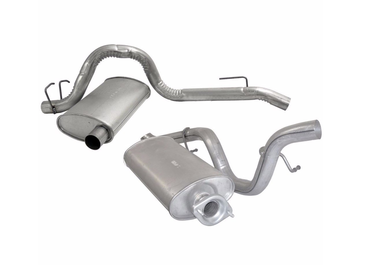 Crown Automotive 52101052AE Muffler and Tailpipe Assembly - Replacement Exhaust System for Jeep, Dodge, Chrysler | Perfect for Off-Roading & Daily Commuting