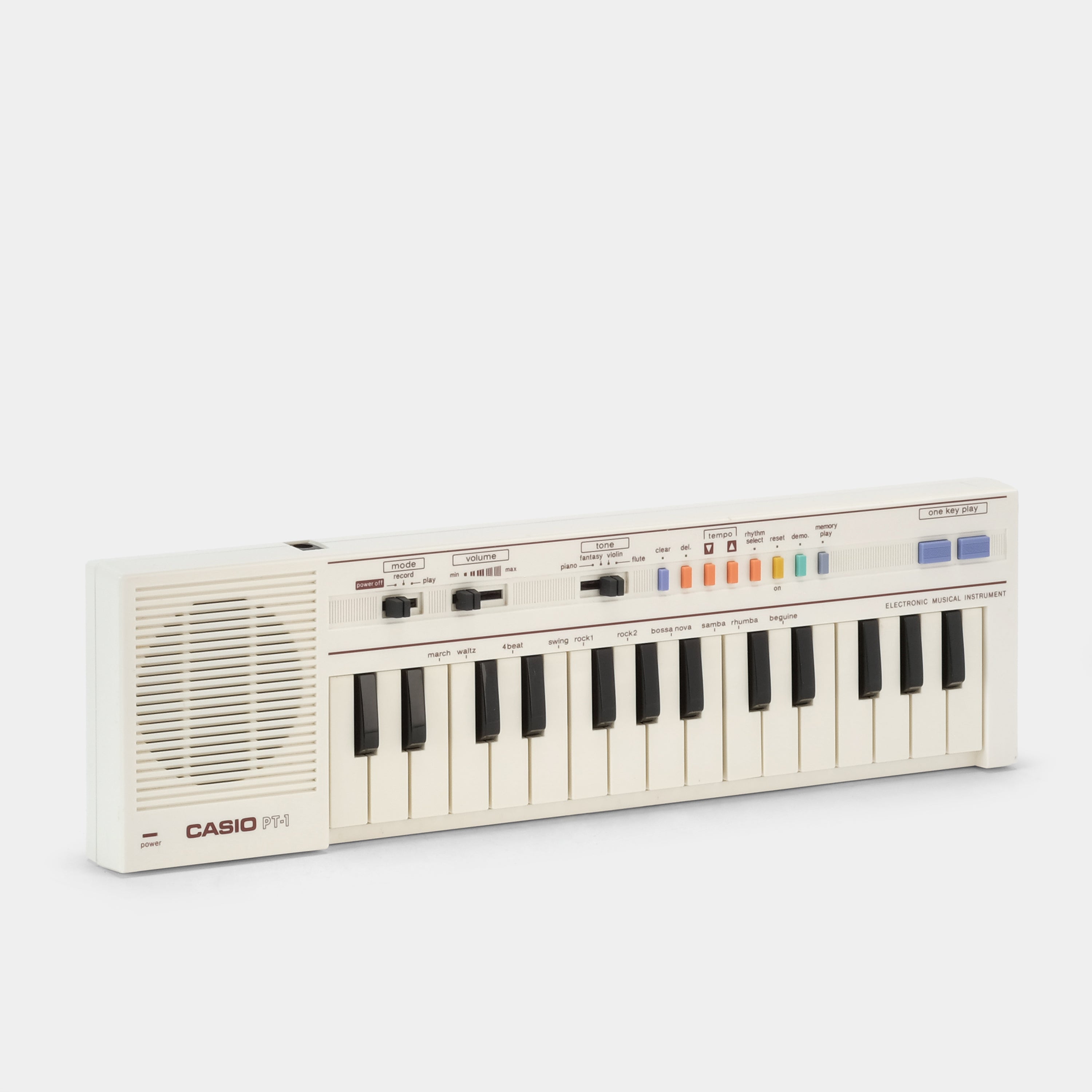 Casio PT-1 Mini Synthesizer Keyboard - Portable 37-Key Electronic Piano for Beginners & Professionals - Perfect for Home, Studio & Live Performances