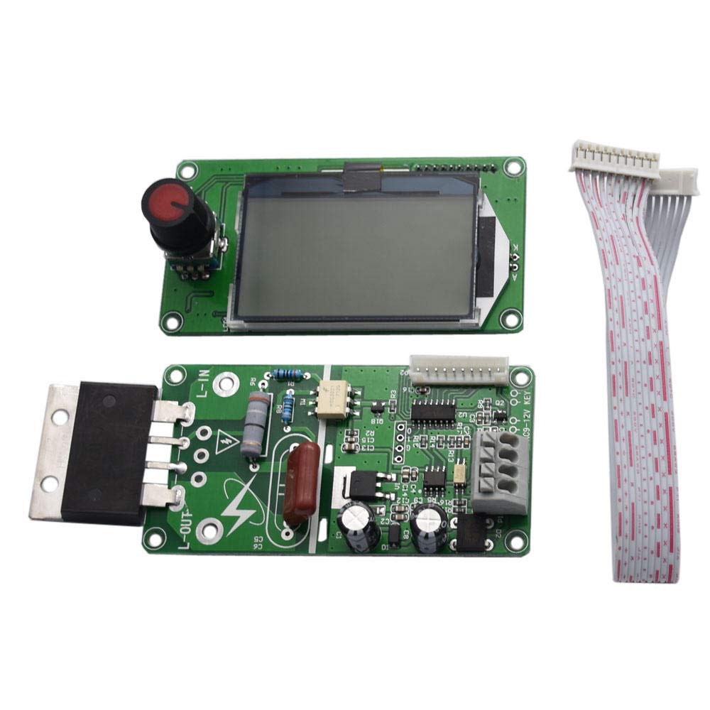 Taidacent 100A/40A LCD Digital DIY Dual Pulse Spot Welder Controller Board - Battery Welding Transformer Control for Lithium/NiMH Battery Packs - Perfect for DIY Battery Repair, Electronics Projects & Small-Scale Manufacturing