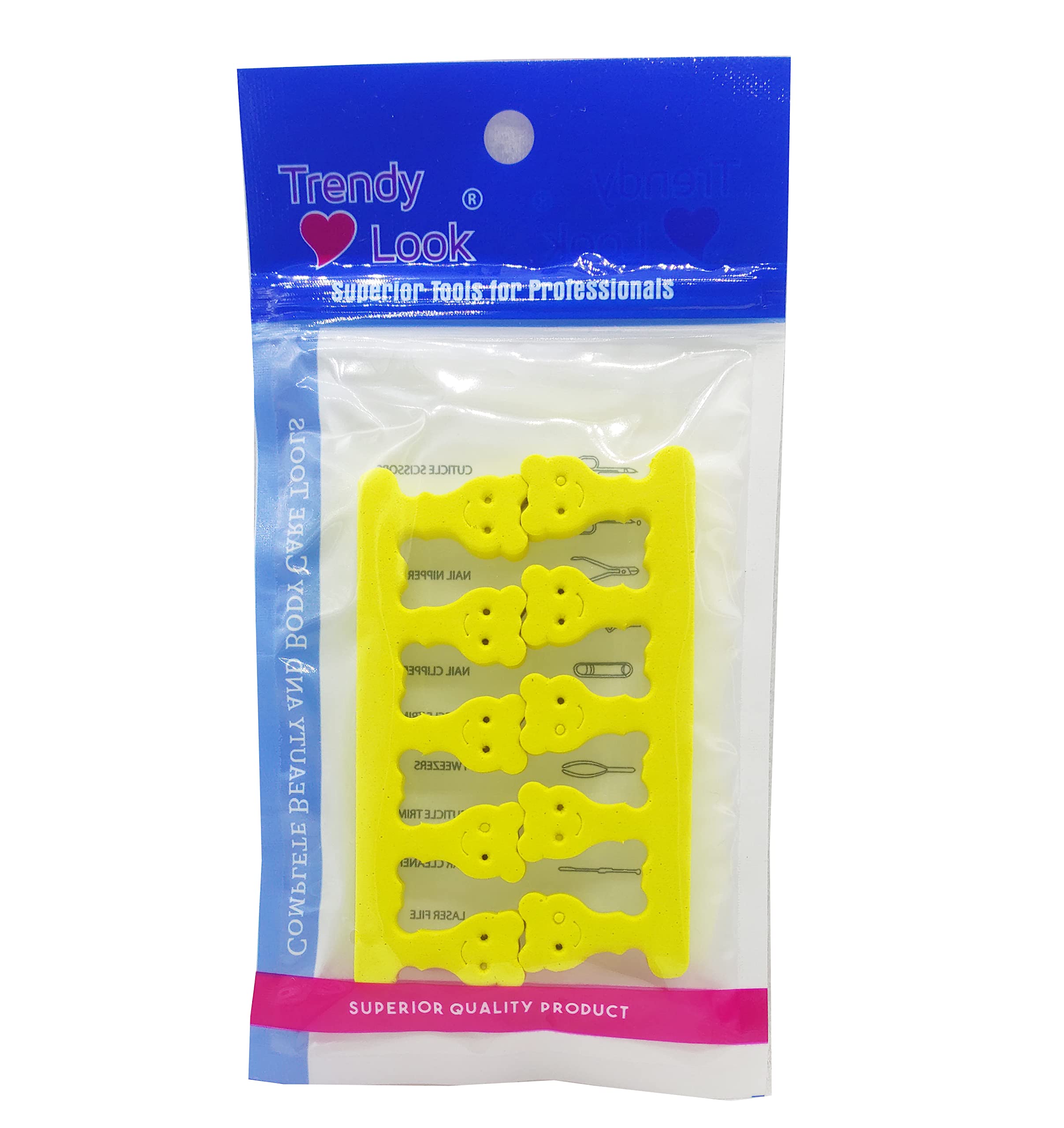 Trendy Nail Separator Sponges - Toe & Finger Nail Polish Protectors for Professional Nail Art | Soft Foam Applicators for Salon & DIY Manicures at Home