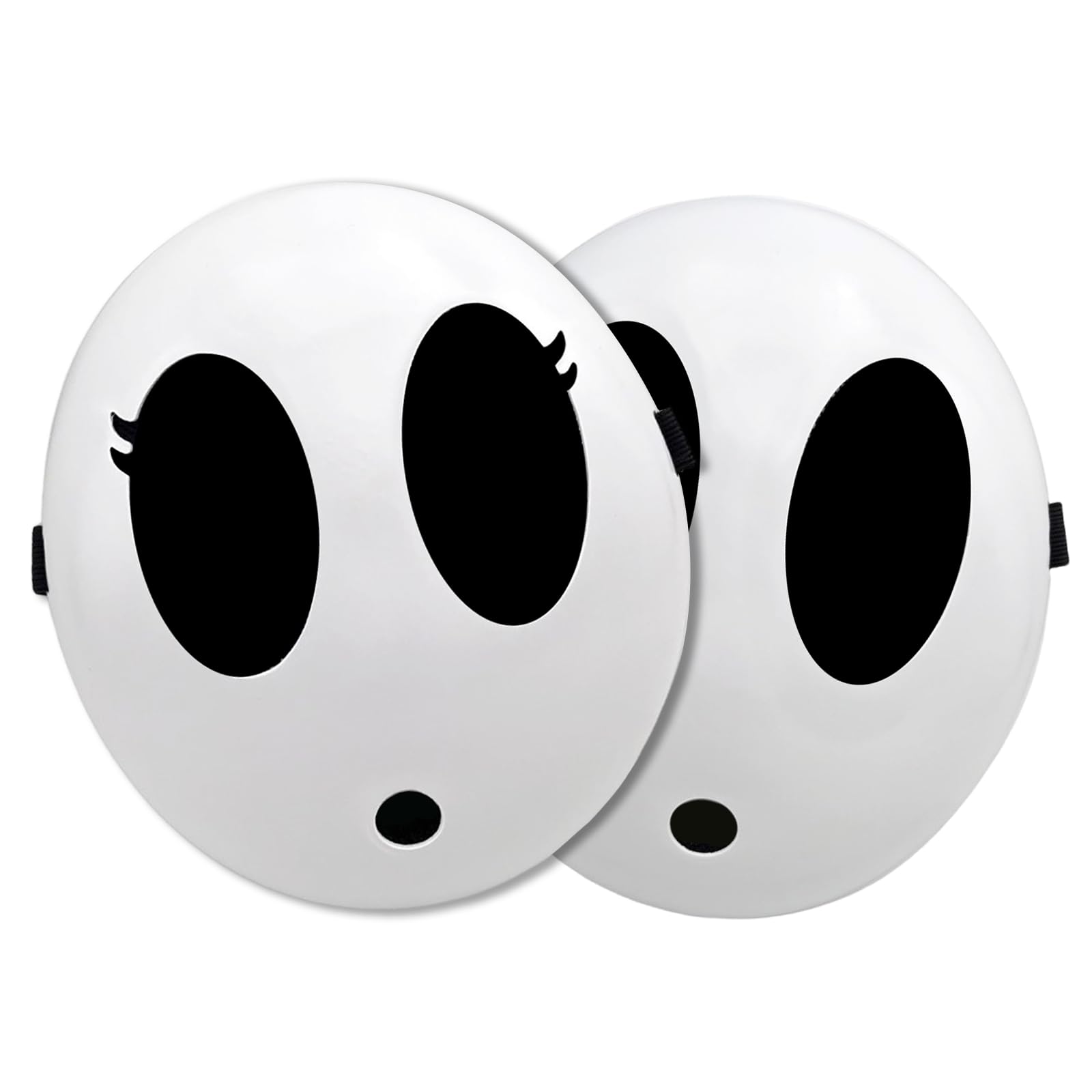 Shy Guy Mask White - Anime Cosplay Mask, Funny Halloween Face Mask, Costume Accessory for Cosplay & Halloween Parties - Perfect for Anime Conventions, Halloween Events & Themed Parties