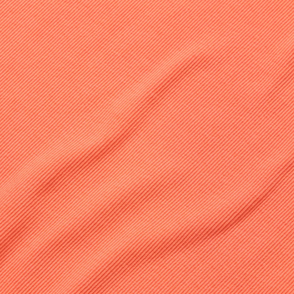 Fluoro Orange Ribbed T-Shirt for Men - Comfortable & Stylish Casual Wear for Everyday Outfits & Gym Sessions