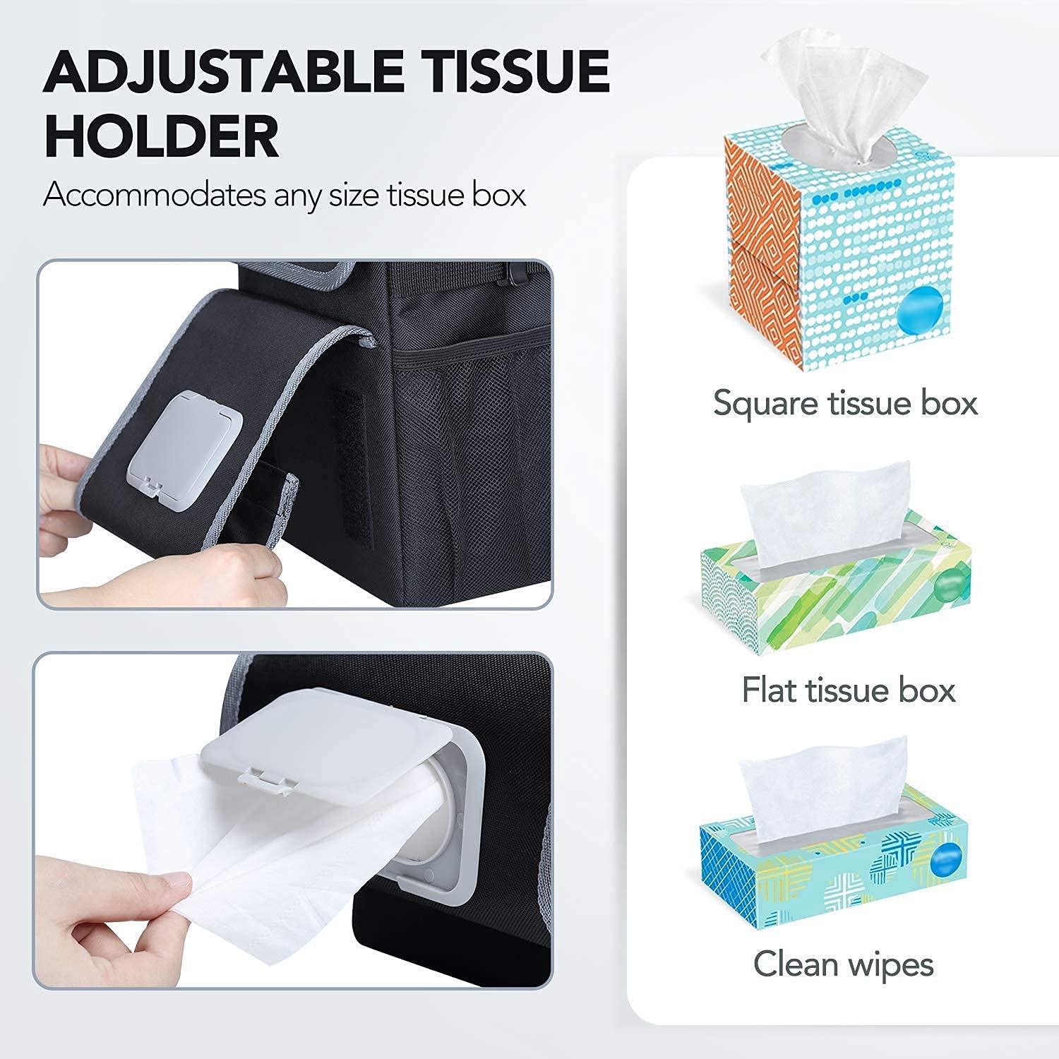 Farasla Waterproof Trunk Organizer with Leakproof Cooler Bag & Car Trash Can - Car Storage Solution for Travel, Camping & Road Trips