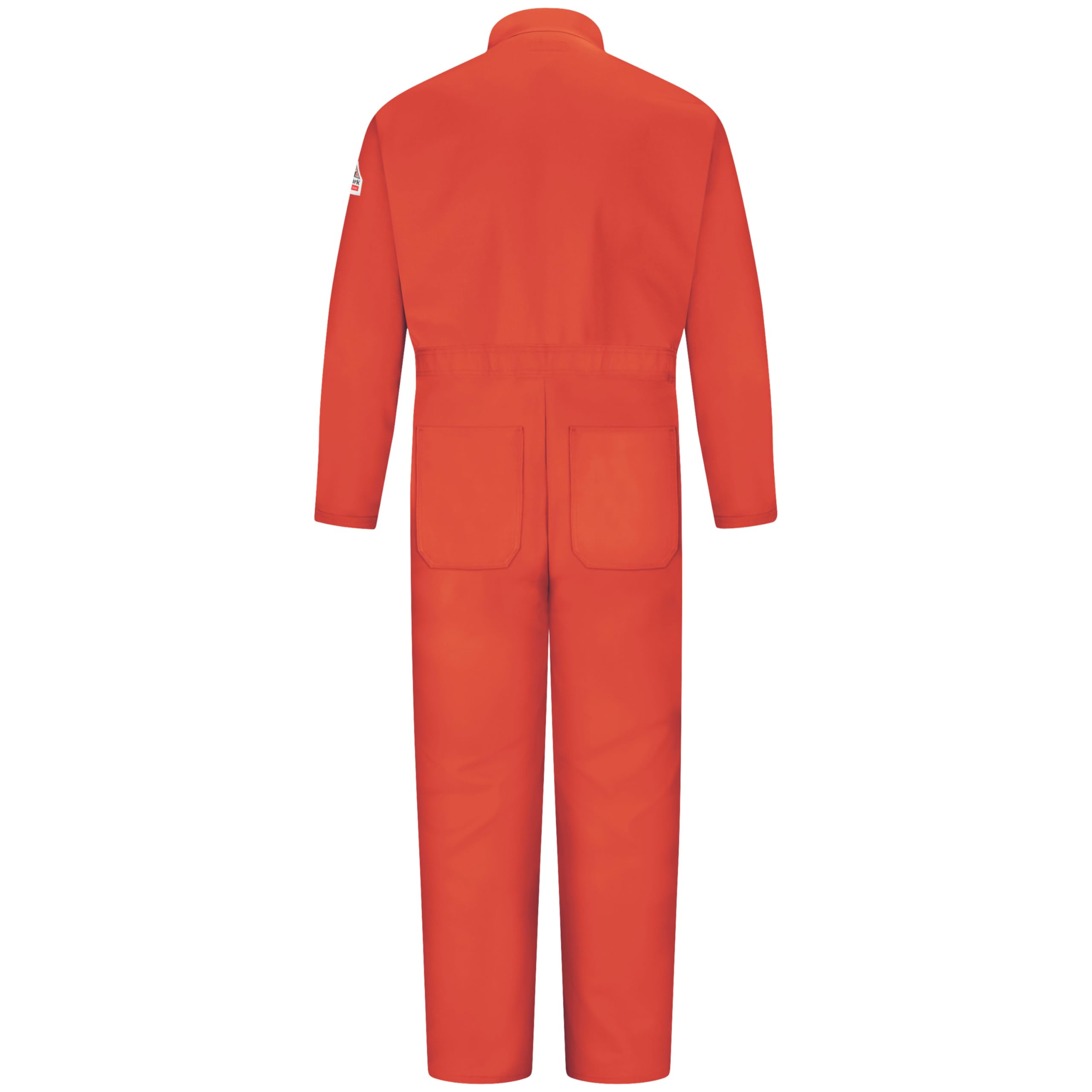 Bulwark FR Men's Flame Resistant 9 Oz Twill Cotton Classic Coverall with Hemmed Sleeves - Durable Workwear for Electricians, Welders & Industrial Safety