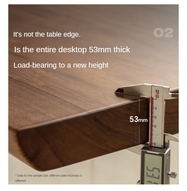 Premium Black Walnut & Ash Solid Wood Table Legs with Metal & Acrylic Accents - Sturdy Modern Furniture Legs for Dining Tables, Desks, and DIY Projects