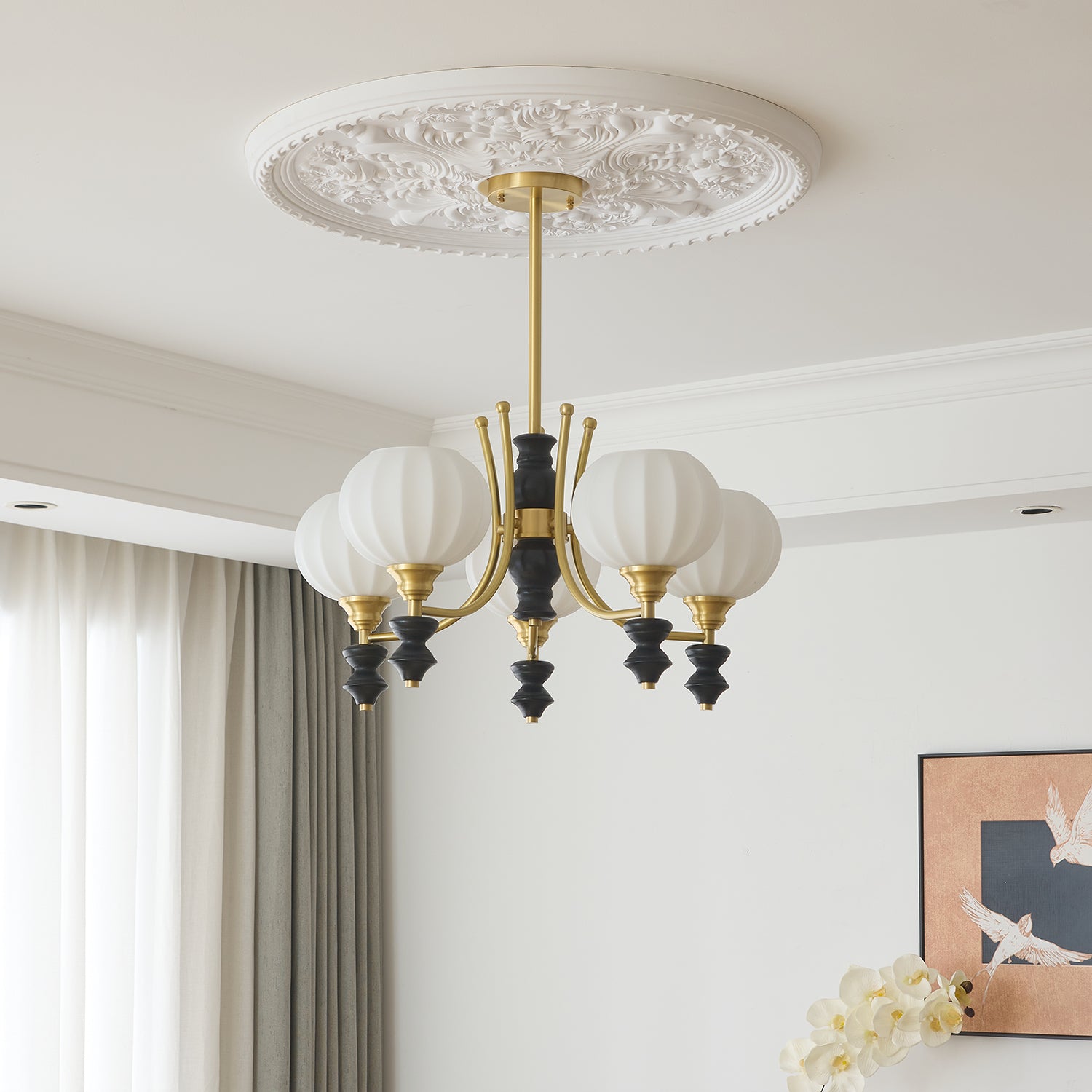 Lucerna Royale Chandelier - Elegant Crystal Ceiling Light Fixture for Dining Room, Living Room & Bedroom | Luxury Home Decor Lighting