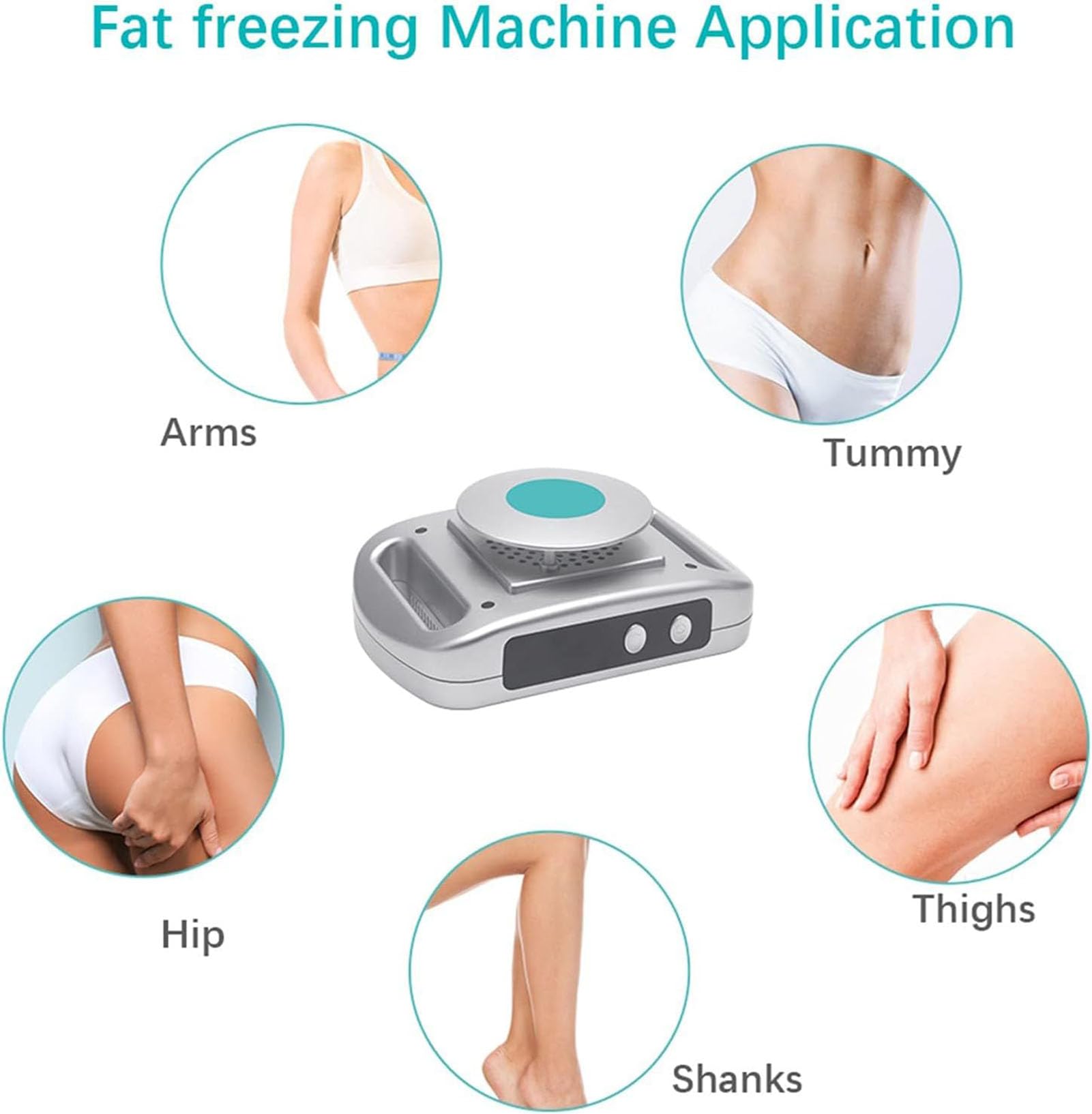 Portable Cryolipolysis Fat Freezing Machine for Belly, Arms, Thighs & Legs - Non-Invasive Body Shaping & Fat Loss Device for Home Use - Perfect for Post-Pregnancy, Weight Loss & Toning