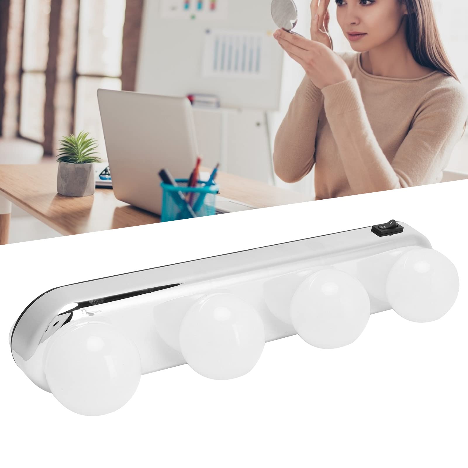 LED Mirror Lights for Bathroom Vanity - ABS Frame with Dimmable Lighting for Makeup & Grooming - Perfect for Dressing Table, Salon, and Spa Decor