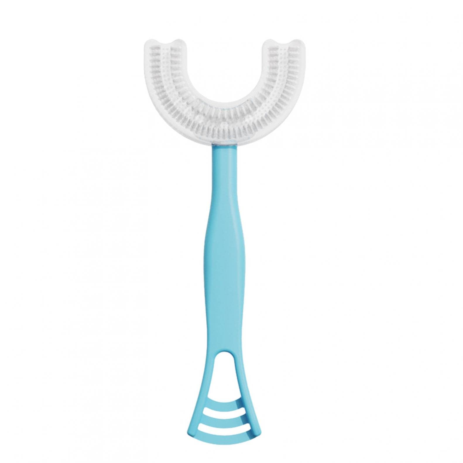 360° Soft Silicone U-Shaped Baby Toothbrush for Kids Ages 2-12 | Gentle Teeth Cleaning & Gum Massage | Cute Design for Toddler Dental Care | Perfect for Morning & Nighttime Brushing Routine