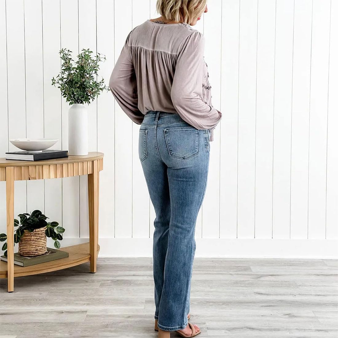 Holy Grail Bootcut Jeans - High Waisted Tummy Control for Women | Work & Casual Wear