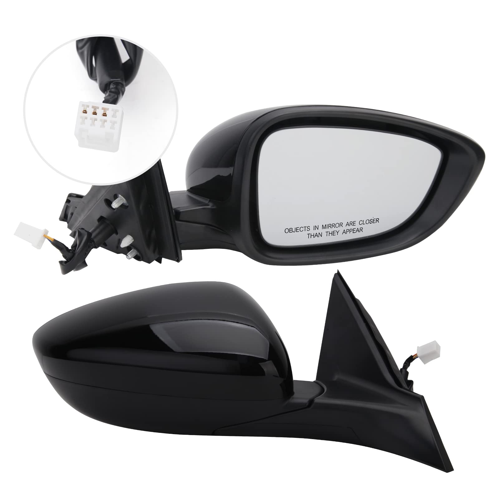 2018-2022 Honda Accord Sedan Right Passenger Side View Mirror Replacement - Non-Heated, No Signal Light, Black | Perfect for Daily Commuting & Road Trips