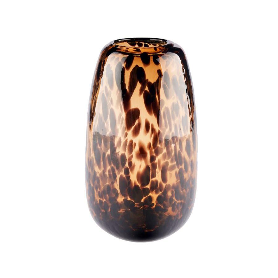 Linen House Elio Glass Vase 22cm - Elegant Floral Centerpiece for Home Decor, Wedding & Tabletop Arrangements
