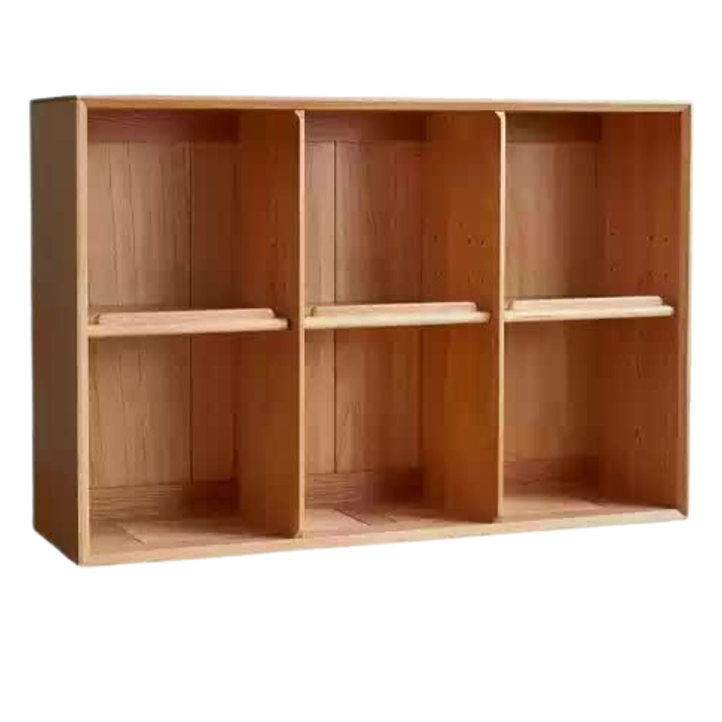 42.1x 12.6x28.3 inch /107x32x72 сm /  Natural Wood Color / Bookcase D