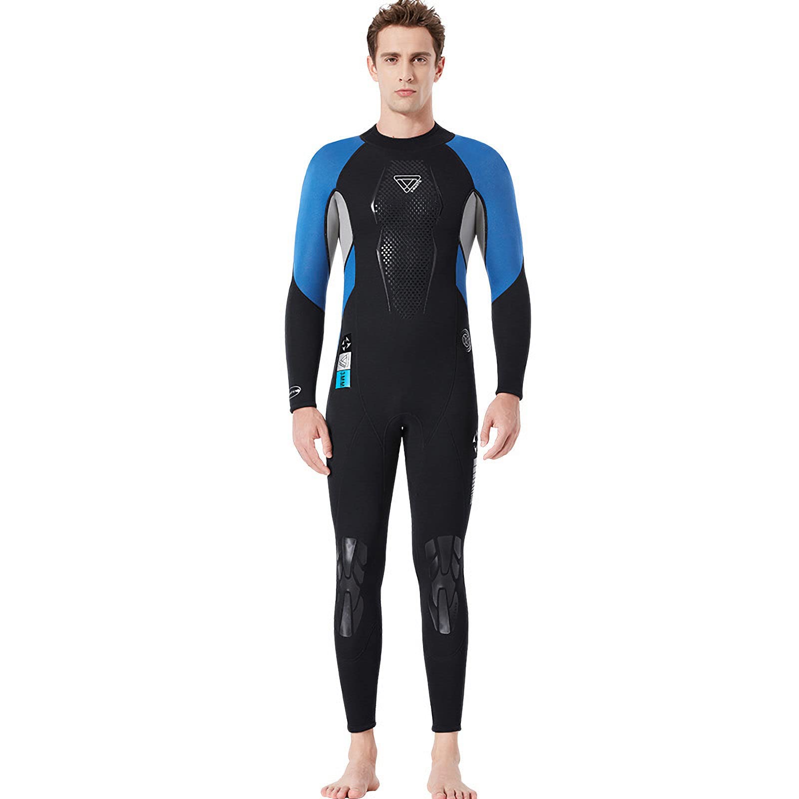 Premium 3MM Neoprene Full Body Wetsuit for Men - Long Sleeve One Piece Diving Suit for Surfing, Swimming, Snorkeling & Kayaking | Warm Waterproof Design for Cold Water Sports & Outdoor Adventures