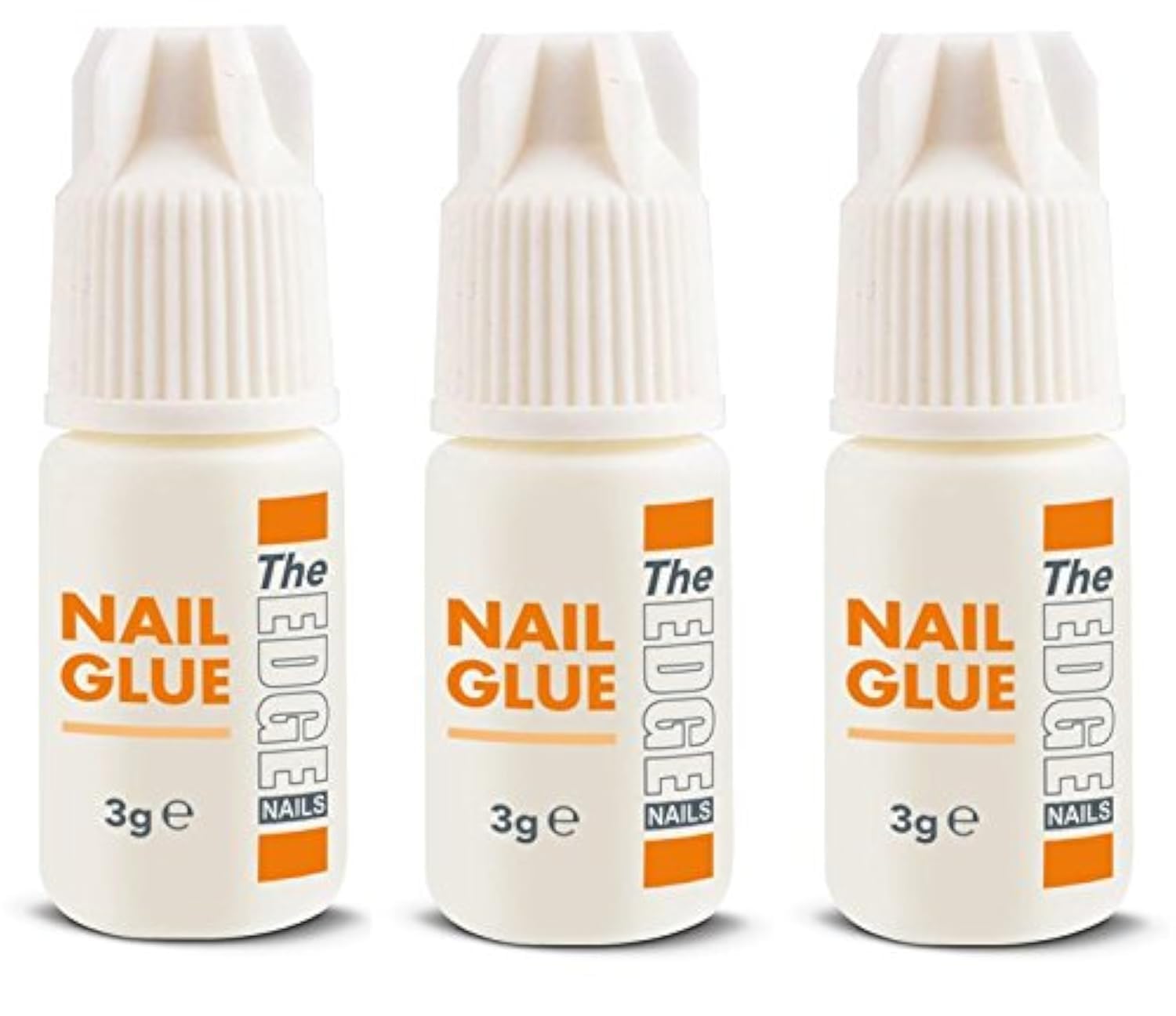 Premium 3G Adhesive False Nail Tips - Super Strong & Clear - Pack of 3 - Perfect for Salon, Home Manicures & Special Occasions