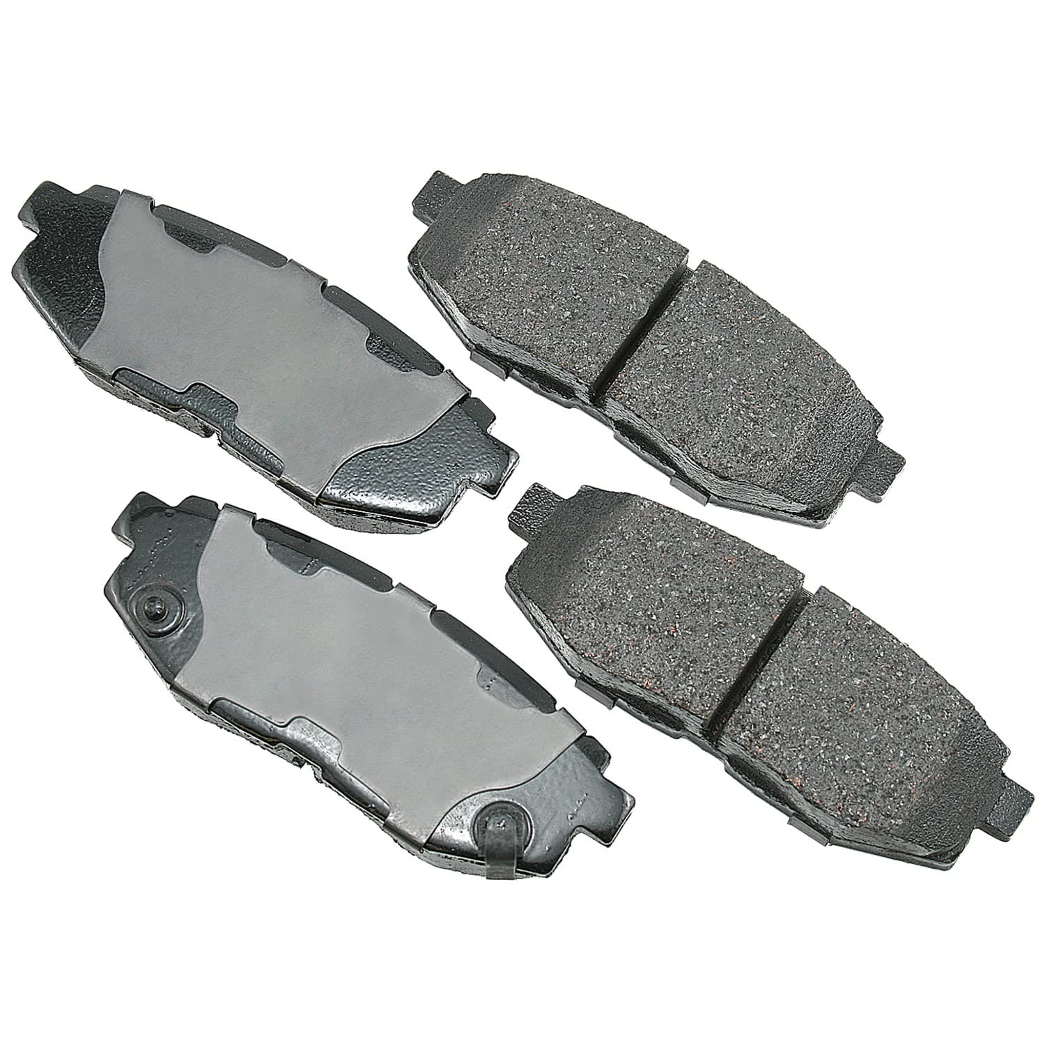 Akebono Ultra-Premium Ceramic Brake Pad Set - Low Noise, Dust-Free Performance for Smooth & Safe Stops | Perfect for Daily Commuting, Highway Driving & Performance Vehicles