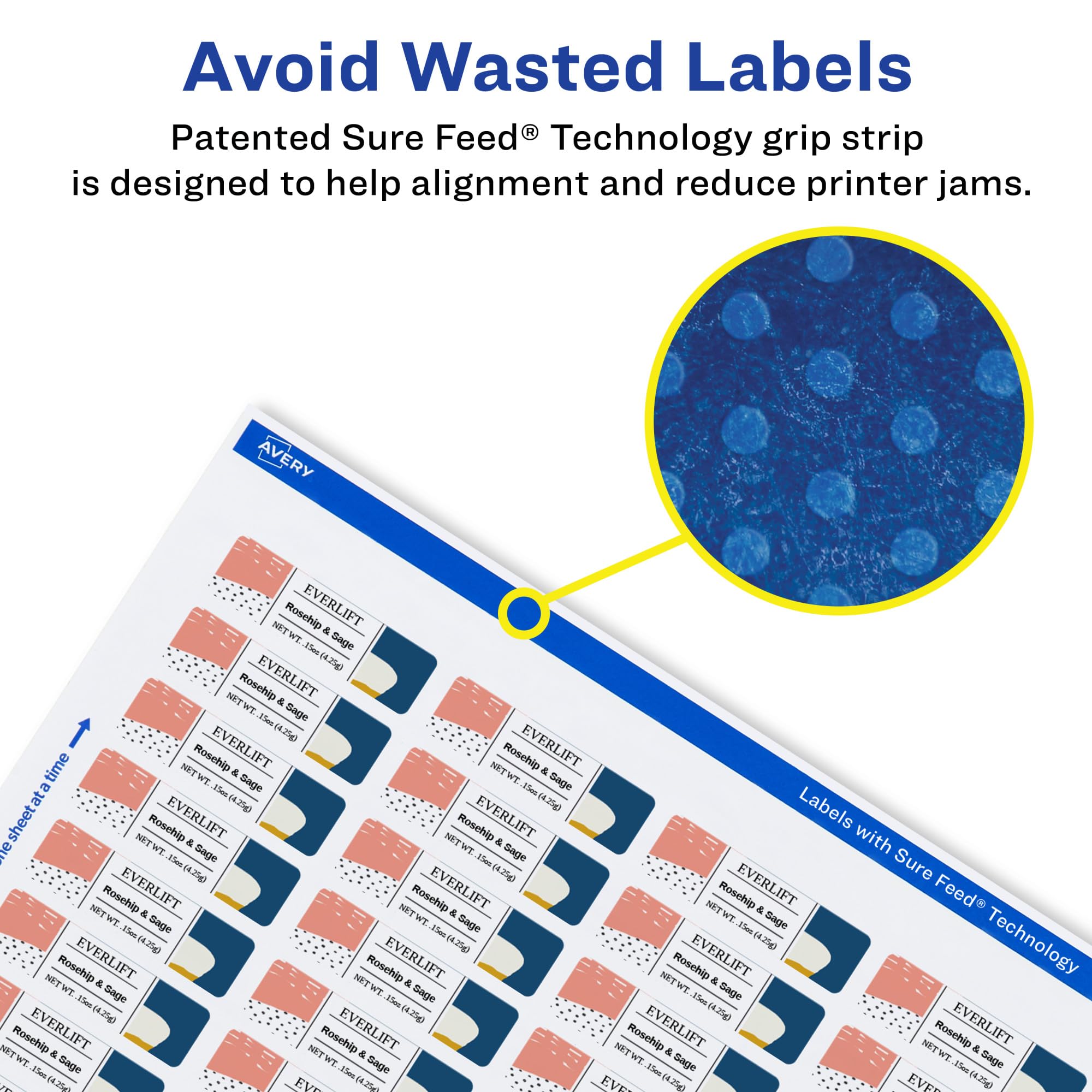 Avery Glossy Clear Rectangle Labels 0.5