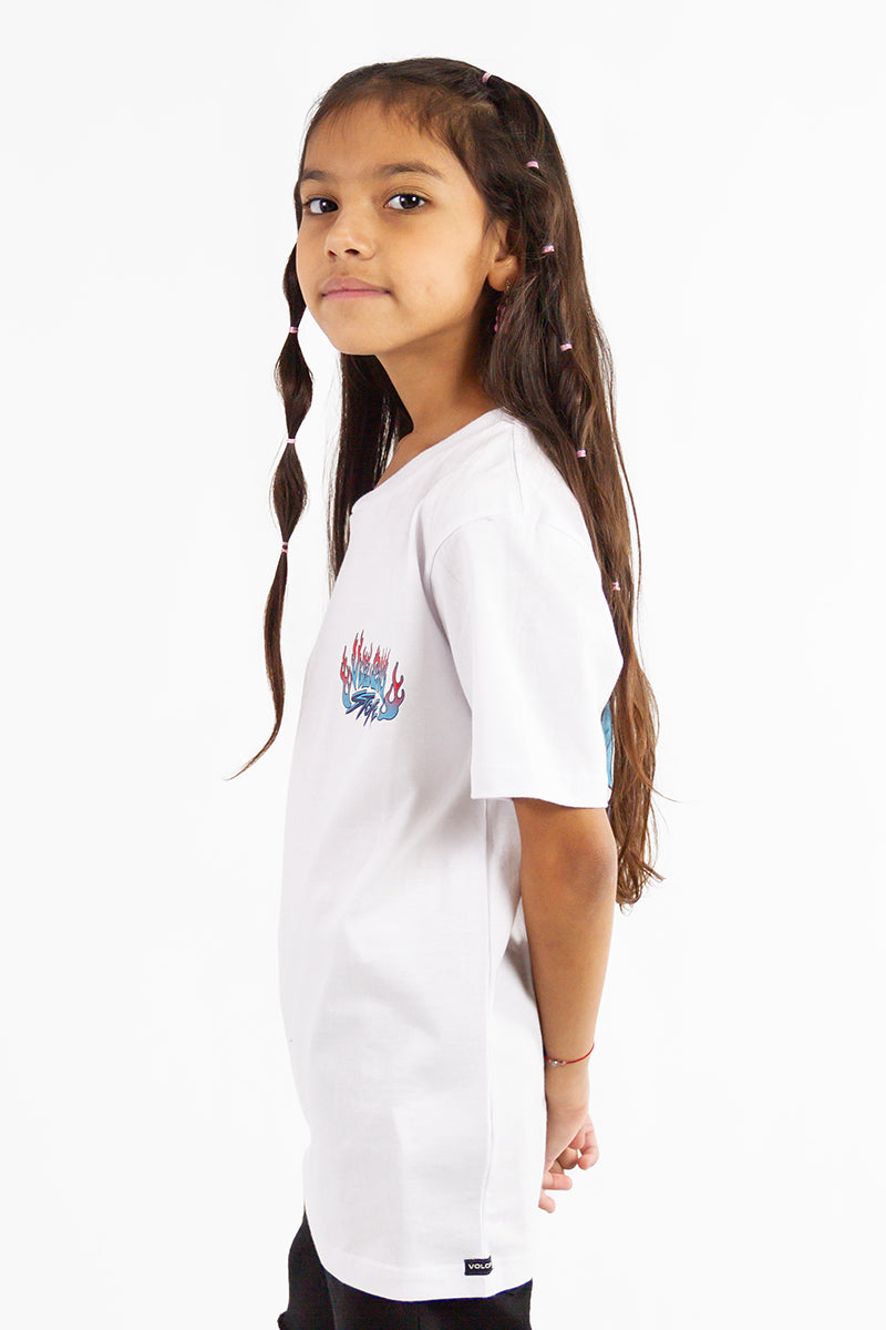 Volcom Kids Printed T-Shirt for Boys & Girls | Soft Cotton Short Sleeve Tee | Casual Wear, School, Playtime & Everyday Outfits