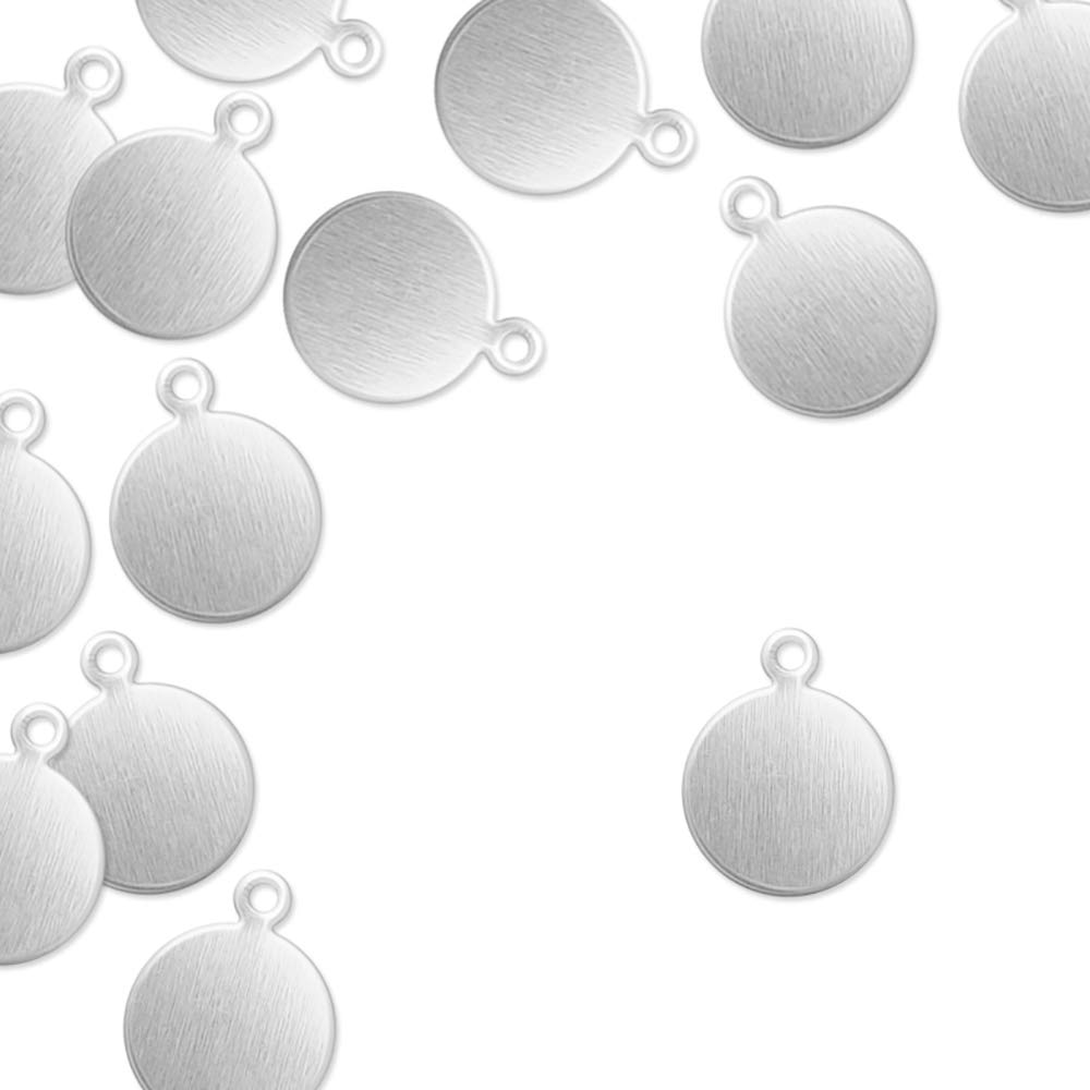 Premium Metal Stamping Blanks for Jewelry Making - 24 Pack 3/8