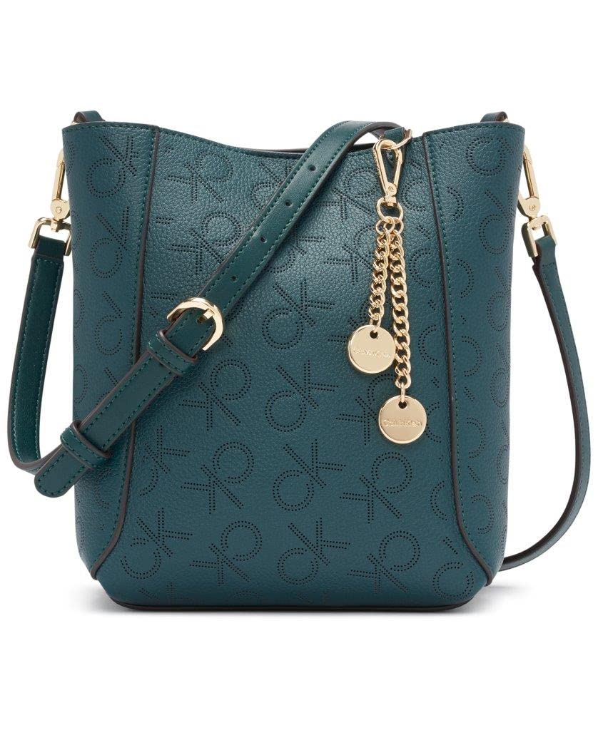Calvin Klein Denver Bucket Crossbody Bag for Women - Stylish Leather Shoulder Purse with Adjustable Strap, Perfect for Travel, Shopping & Everyday Use
