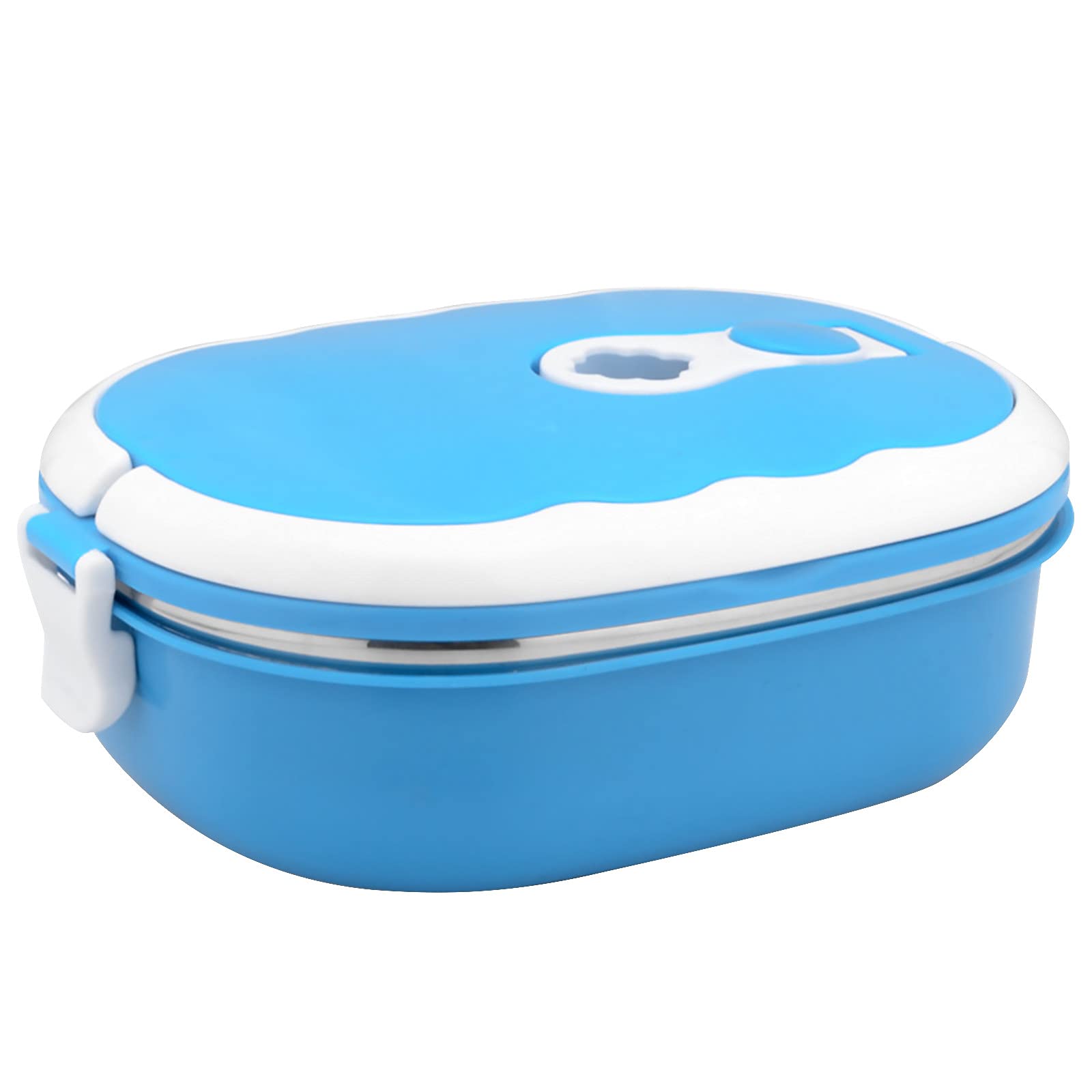 Stainless Steel & Food-Grade PP Thermal Lunch Box - Leak-Proof Rectangle Bento Container with Heat Insulation, Anti-Scald Design for Students, Office & Travel | Perfect for Meal Prep, Picnics & Daily Commute