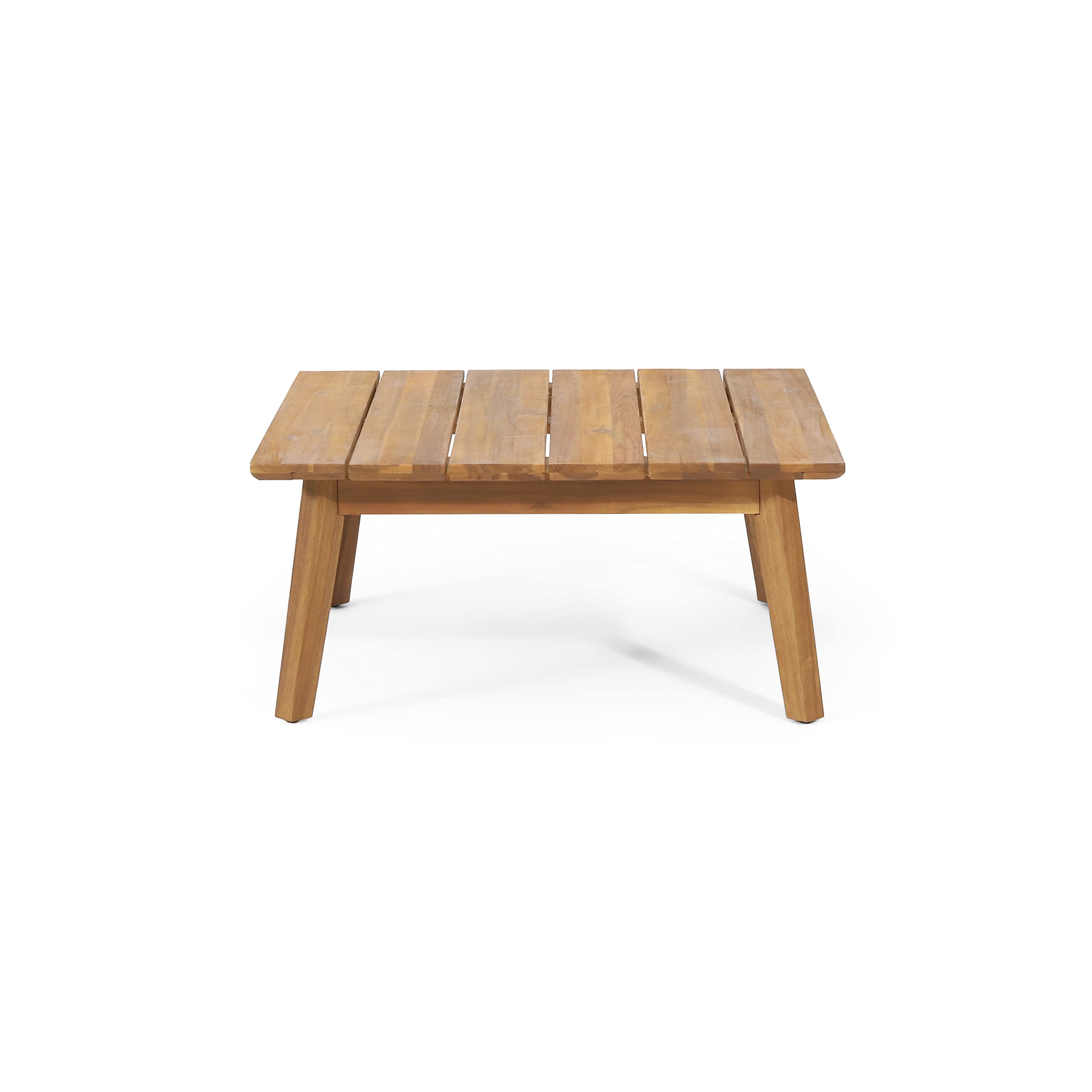 Christopher Knight Home 318124 Burchett Teak Coffee Table - Modern Living Room Furniture for Small Spaces, Home Decor & Entertaining