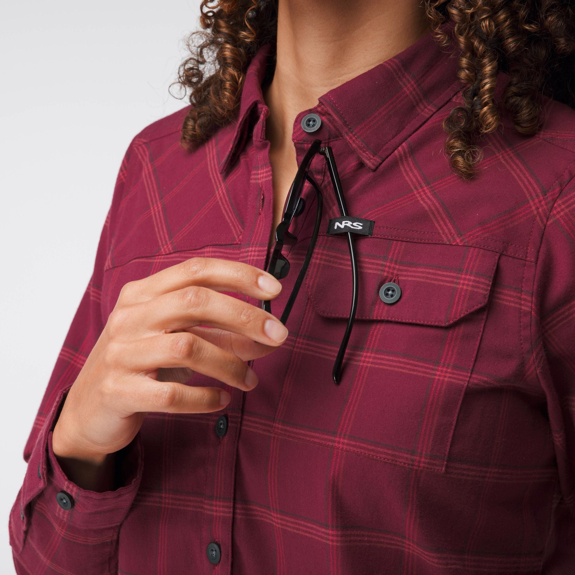 Women's Campfire Flannel Shirt - Soft & Cozy Plaid Button-Up for Outdoor Adventures, Camping & Fall Fashion