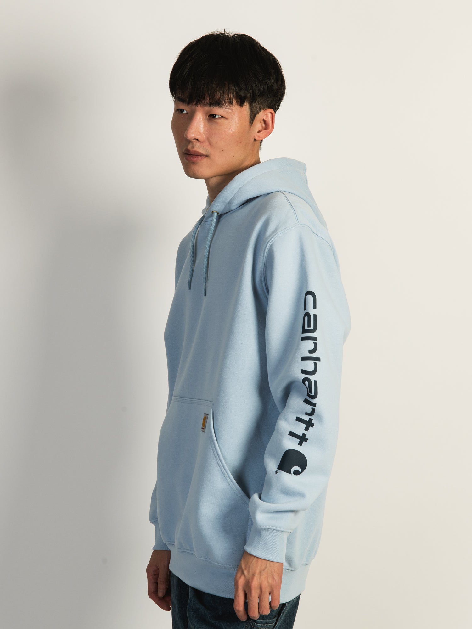 Carhartt Men's Sleeve Pullover Hoodie - Heavyweight Cotton Fleece Sweatshirt for Work, Outdoor & Casual Wear