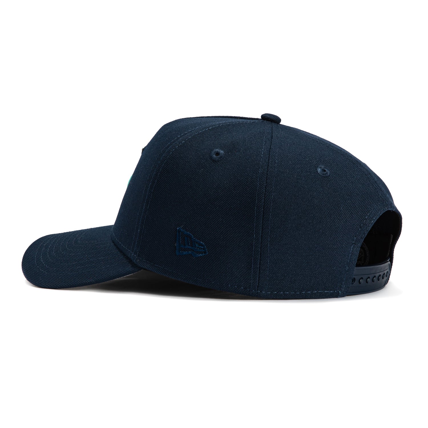 New Era 9Forty A-Frame Seattle Kraken Logo Patch Snapback Hat - Navy Blue Adjustable Baseball Cap for Men & Women - Perfect for Hockey Games, Streetwear & Casual Outfits