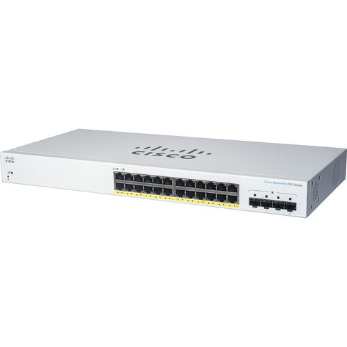 Cisco CBS220 24-Port Gigabit Managed Network Switch with 4GB RAM & SFP Ports - Ideal for Small Business Networks, Office Connectivity & Home Server Setup