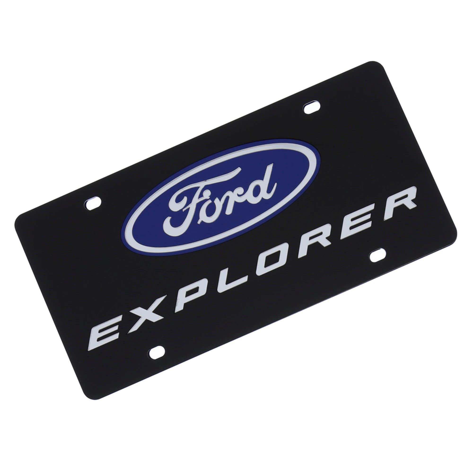 Ford Explorer Laser Tag License Plate - Black | Durable & Customizable Car Accessory for Outdoor Games & Family Fun