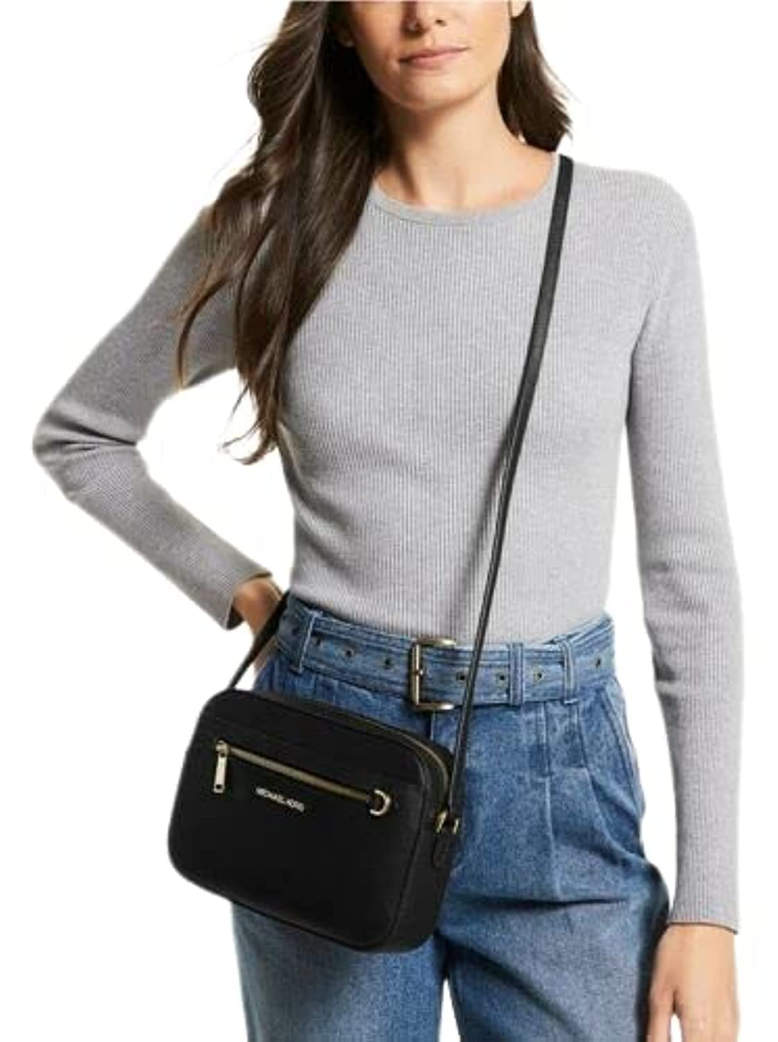 Michael Kors Women's Jet Set Large East West Chain Crossbody Bag - Stylish Purse for Everyday Use, Work & Travel