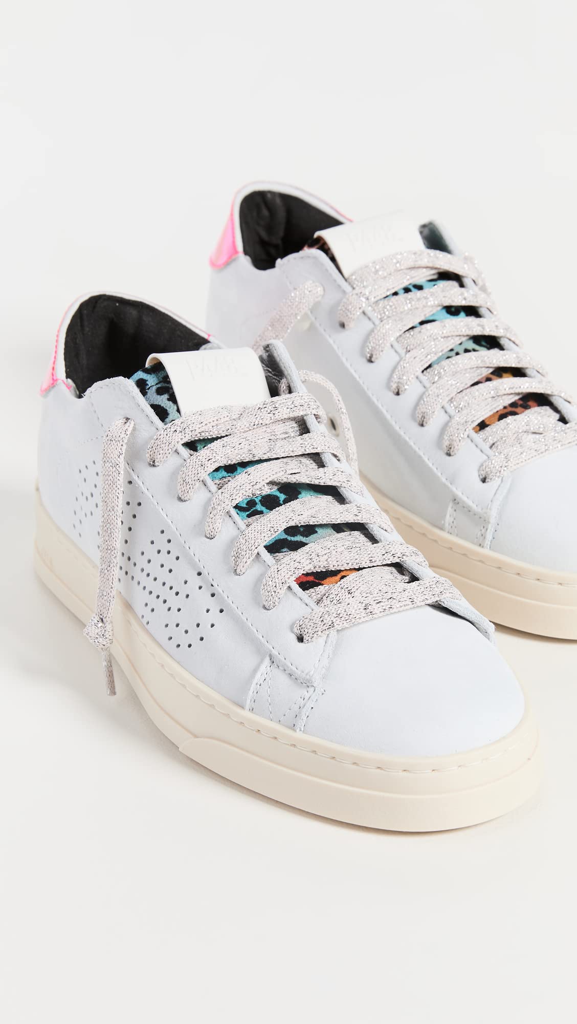 P448 Women's Jack Sneakers - Stylish White Leather High-Top Fashion Shoes for Women | Perfect for Casual Wear, Street Style & Everyday Comfort
