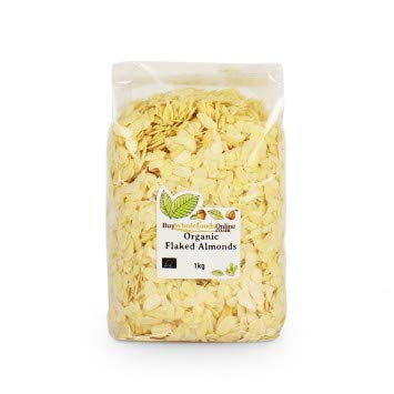 Organic Flaked Almonds 1kg (2.2lb) - Whole Foods, Non-GMO, Unsalted | Perfect for Baking, Smoothies & Healthy Snacks