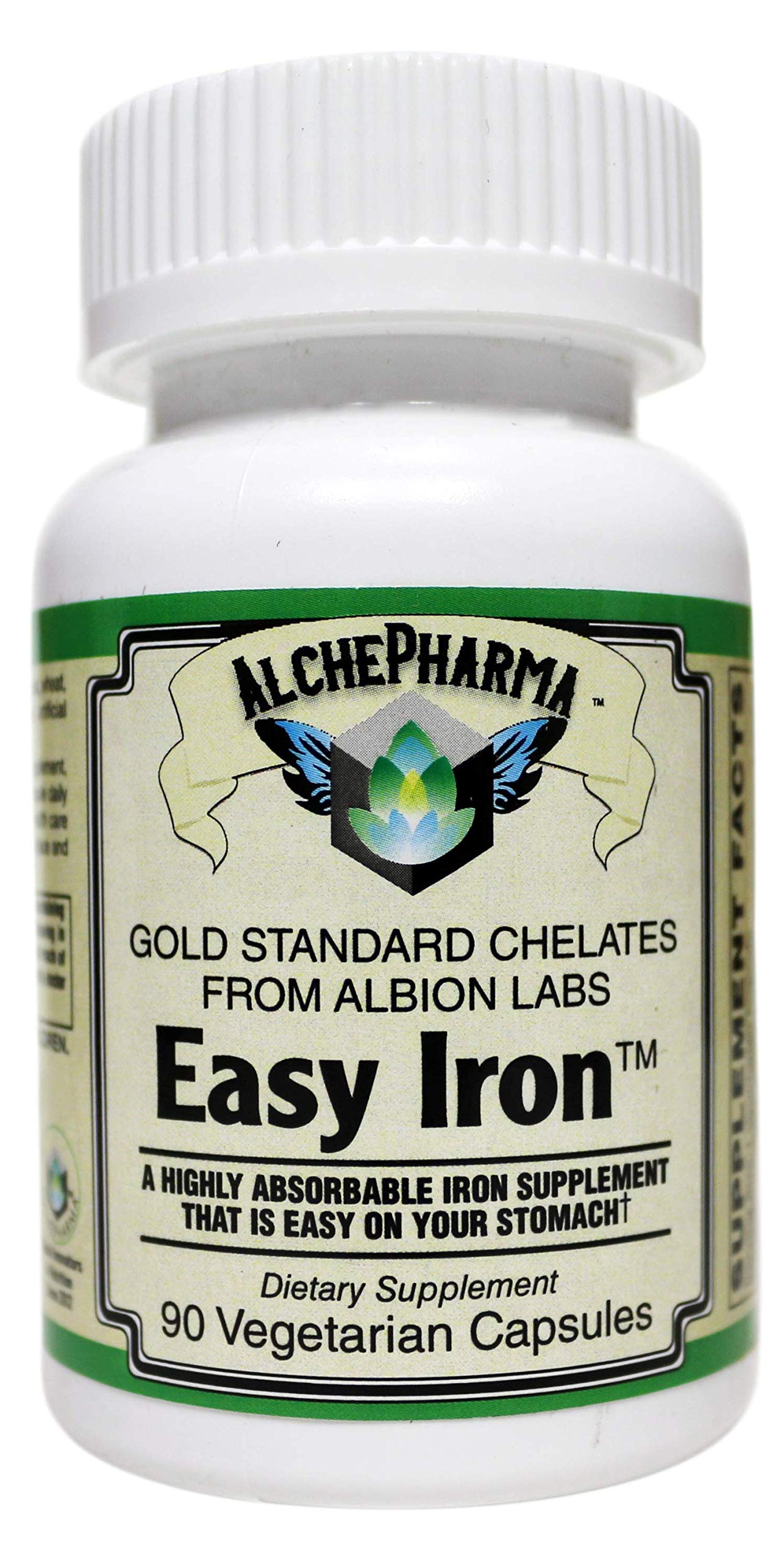 Easy Iron (Patented Ferrochel®, Iron Bisglycinate) - 90 Vegetarian Capsules for Optimal Absorption | Supports Energy, Focus & Healthy Blood | Ideal for Active Lifestyles & Pregnancy