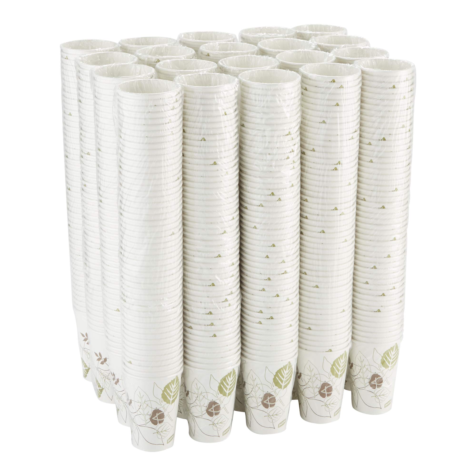 Georgia-Pacific Dixie 16 oz Disposable Paper Hot Coffee Cups - 50 Cups Per Sleeve, 20 Sleeves Per Case (2346PATH) - Perfect for Offices, Cafes, and Catering Events