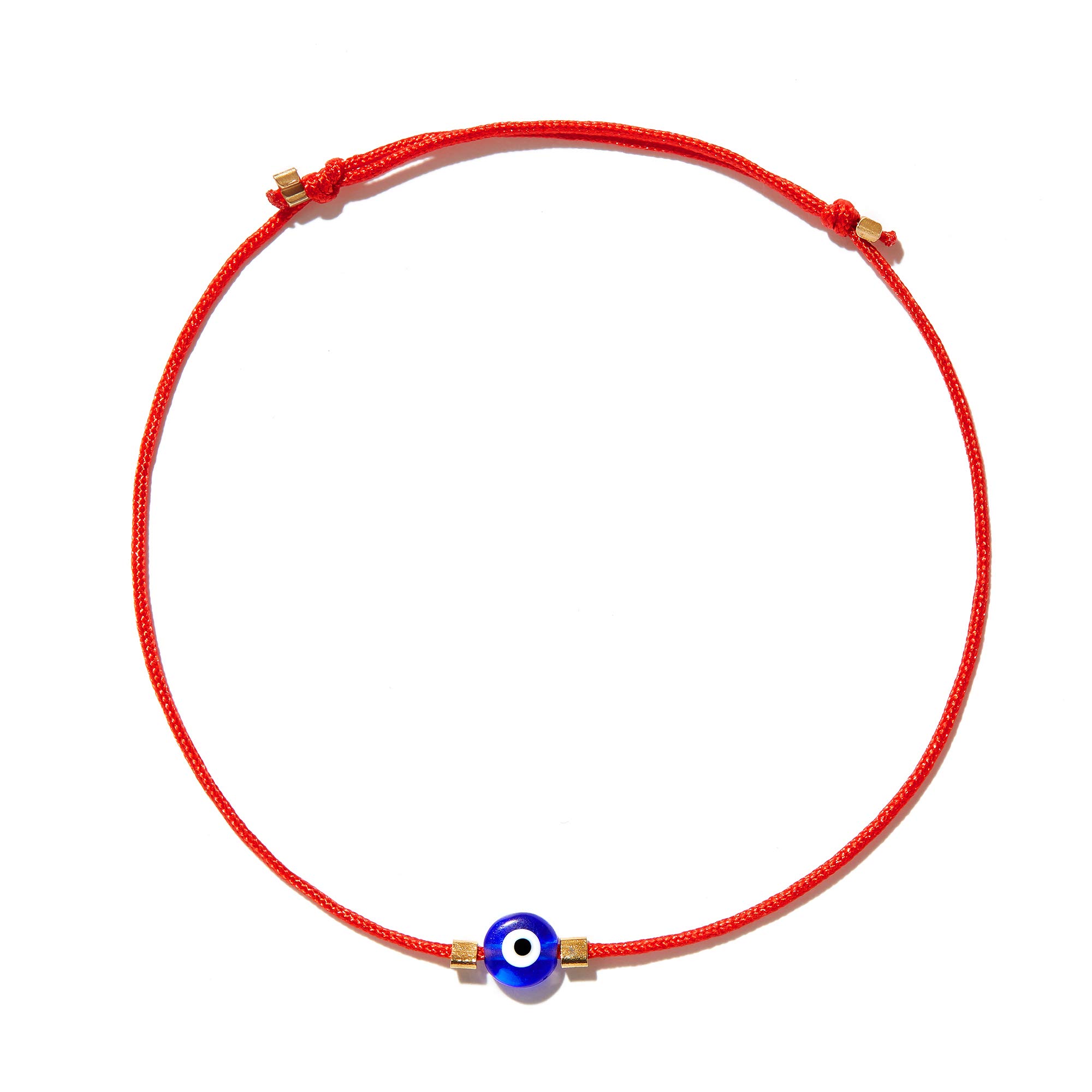 Evil Eye Protection Bracelet - Handmade Adjustable Red String Kabbalah Bracelet for Women & Men, Spiritual Jewelry for Good Luck & Positive Energy - Perfect for Daily Wear, Meditation & Gift Giving