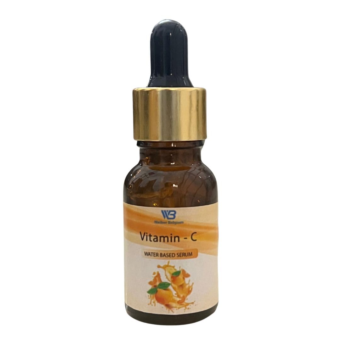 Weiber Belgium Vitamin C Face Serum - Brightening & Glow Booster for Dark Spots & Dull Skin, 15ml | Perfect for Morning Skincare Routine & Anti-Aging Treatment