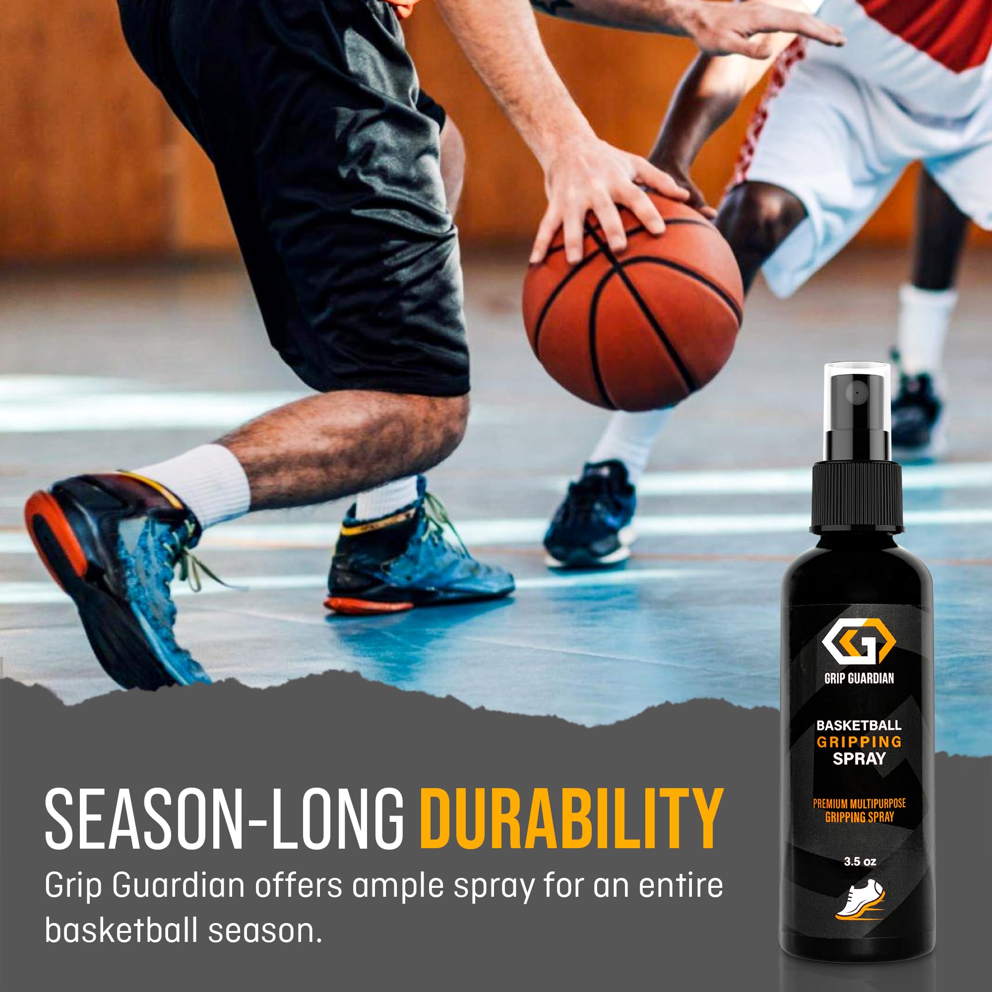 Best Basketball Grip Spray for Shoes - Non-Slip Traction Enhancer for Sports - Multi-Purpose Anti-Slip Spray for Basketball, Volleyball & Gym Shoes - Perfect for Indoor Courts, Outdoor Games & Training Sessions
