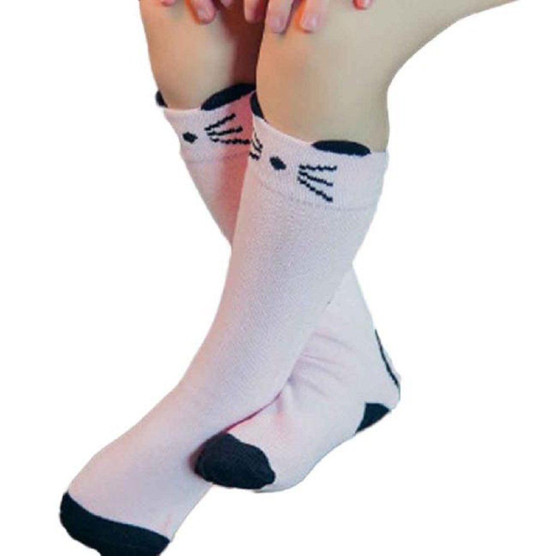 Leegor Cartoon Floral Princess Socks for Girls - Cute Knee High & Crew Socks for Kids - Perfect for School, Dress Up & Everyday Wear