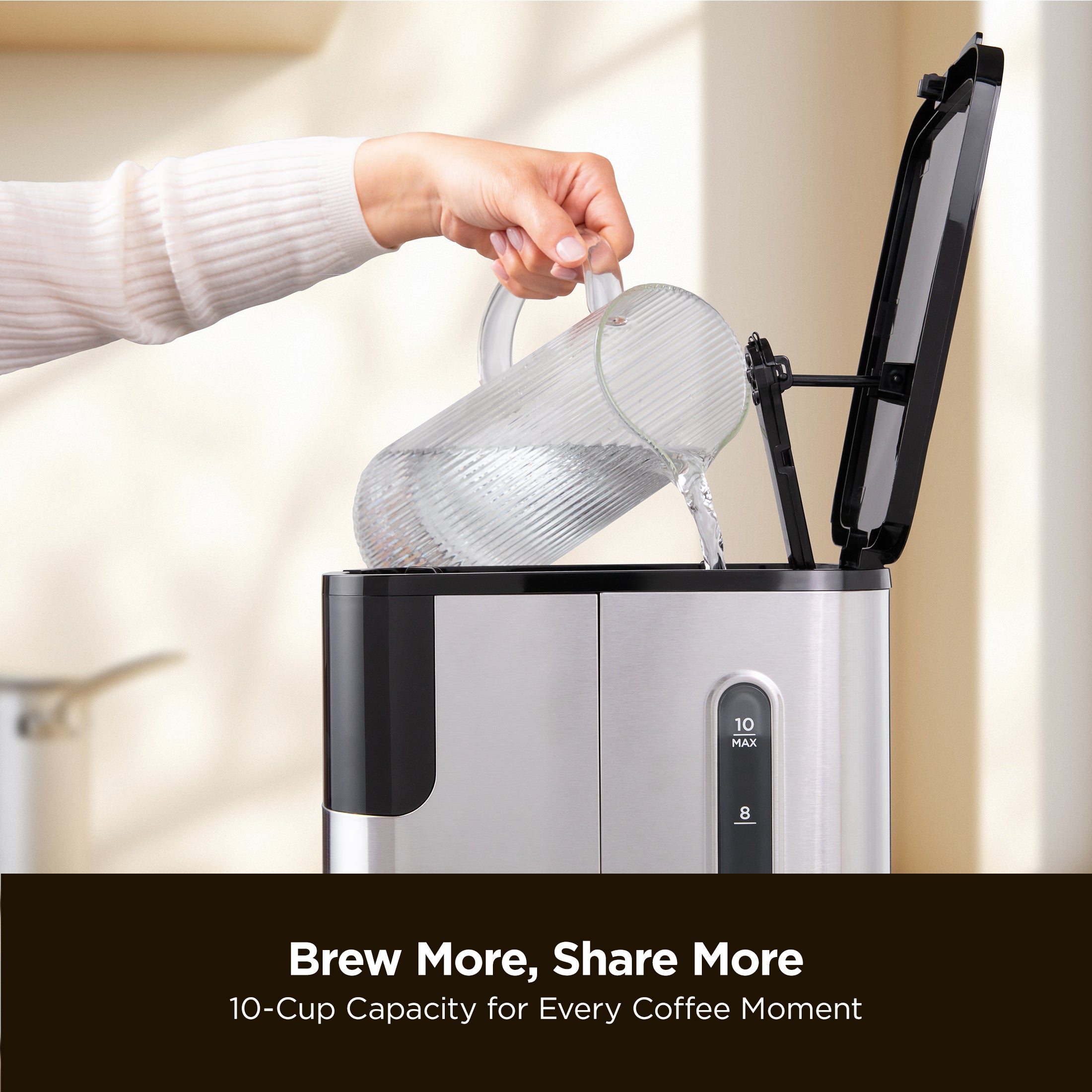 Premium Classic Drip Coffee Maker - 12 Cup Programmable Coffee Machine with Auto Shut-Off & Reusable Filter (CCM BD011B) - Perfect for Home, Office & Morning Brews
