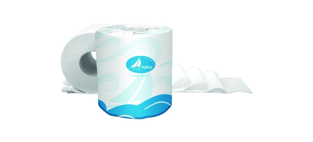 Vondrehle Corporation Harbor Toilet Paper - 80 Rolls (550 Sheets Per Roll) | Ultra Soft & Strong Bathroom Tissue for Home, Office & Commercial Use