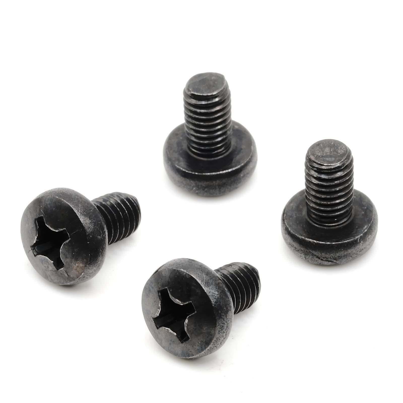 Stainless Steel Black Oxide Rear License Plate Screws for Audi A4 Quattro - Pack of 4 - Durable Rust-Resistant Replacement Hardware - Perfect for Car Registration Plate Installation & Vehicle Maintenance