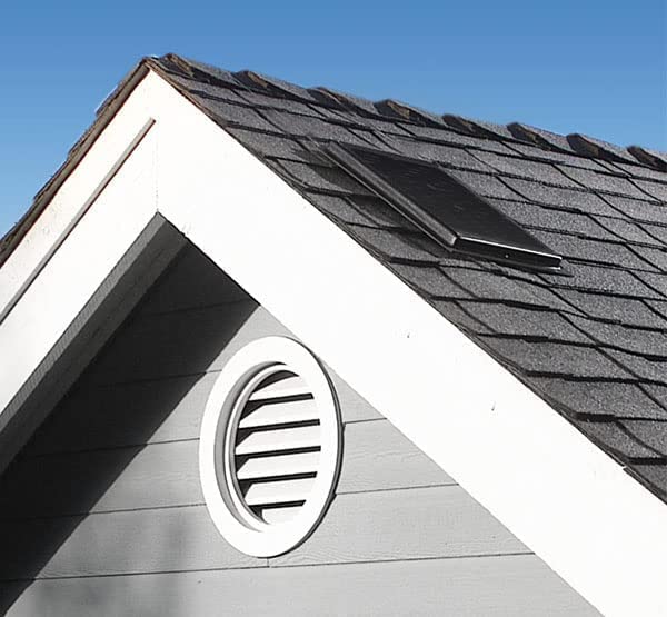 Amtrak Solar 12-Inch Solar Attic Fan - 50 Watt Powerful & Quiet Ventilation for Attics, Garages, Greenhouses - Waterproof Design with 11