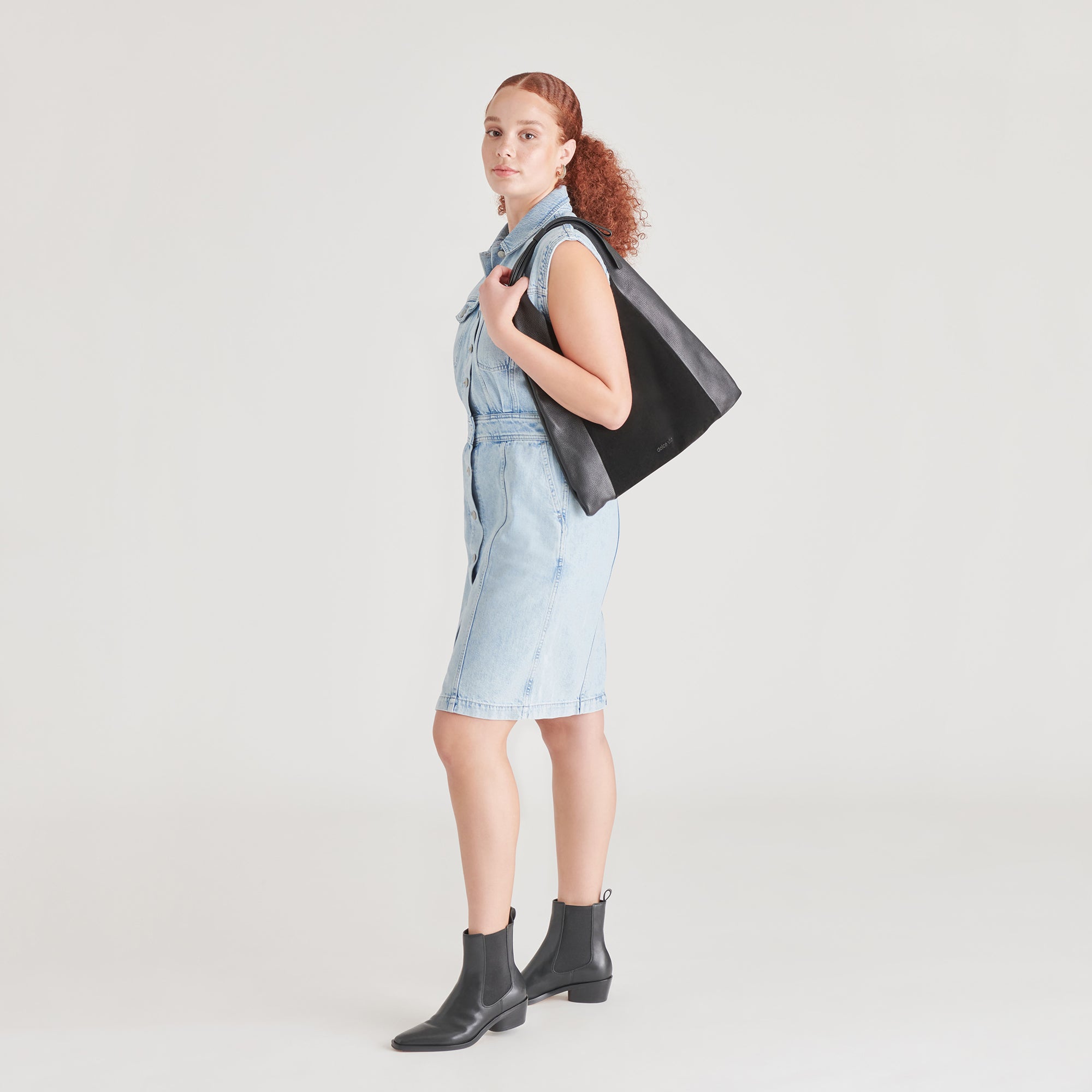 MARIE TOTE BAG - Premium Black & Multi-Color Leather Handbag for Women - Perfect for Work, Travel & Everyday Use