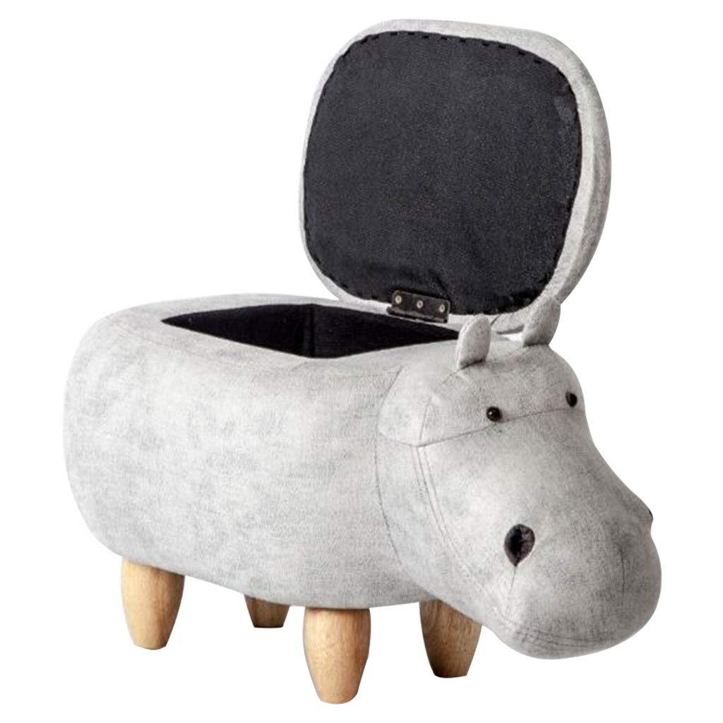 Wooden Animal-Shaped Stool with Storage - Eco-Friendly, Durable & Creative Seat for Adults - Perfect for Living Room, Bedroom, or Kids' Play Area