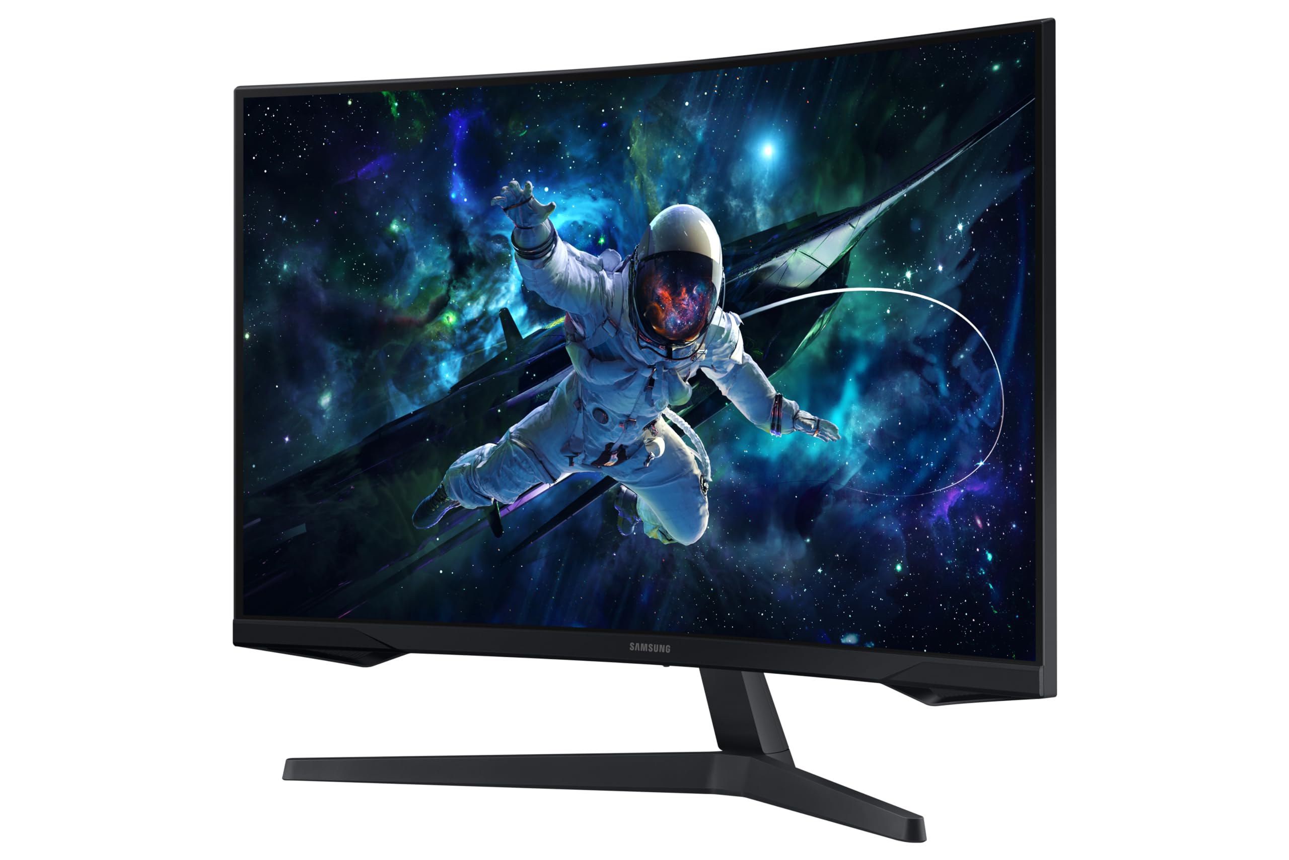 Samsung Odyssey G55C 32-inch 165Hz Curved Gaming Monitor - QHD 2560x1440, 1ms Response, FreeSync Premium - Perfect for Esports, FPS & Immersive Gaming Experience