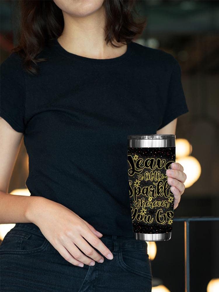 Sparkle Tumbler - Insulated Stainless Steel Cup with Glitter Design, 20oz, BPA-Free, Keeps Drinks Hot/Cold for Hours - Perfect for Coffee, Tea, Water & Smoothies | Great Gift for Women & Men, Office, Gym, Travel