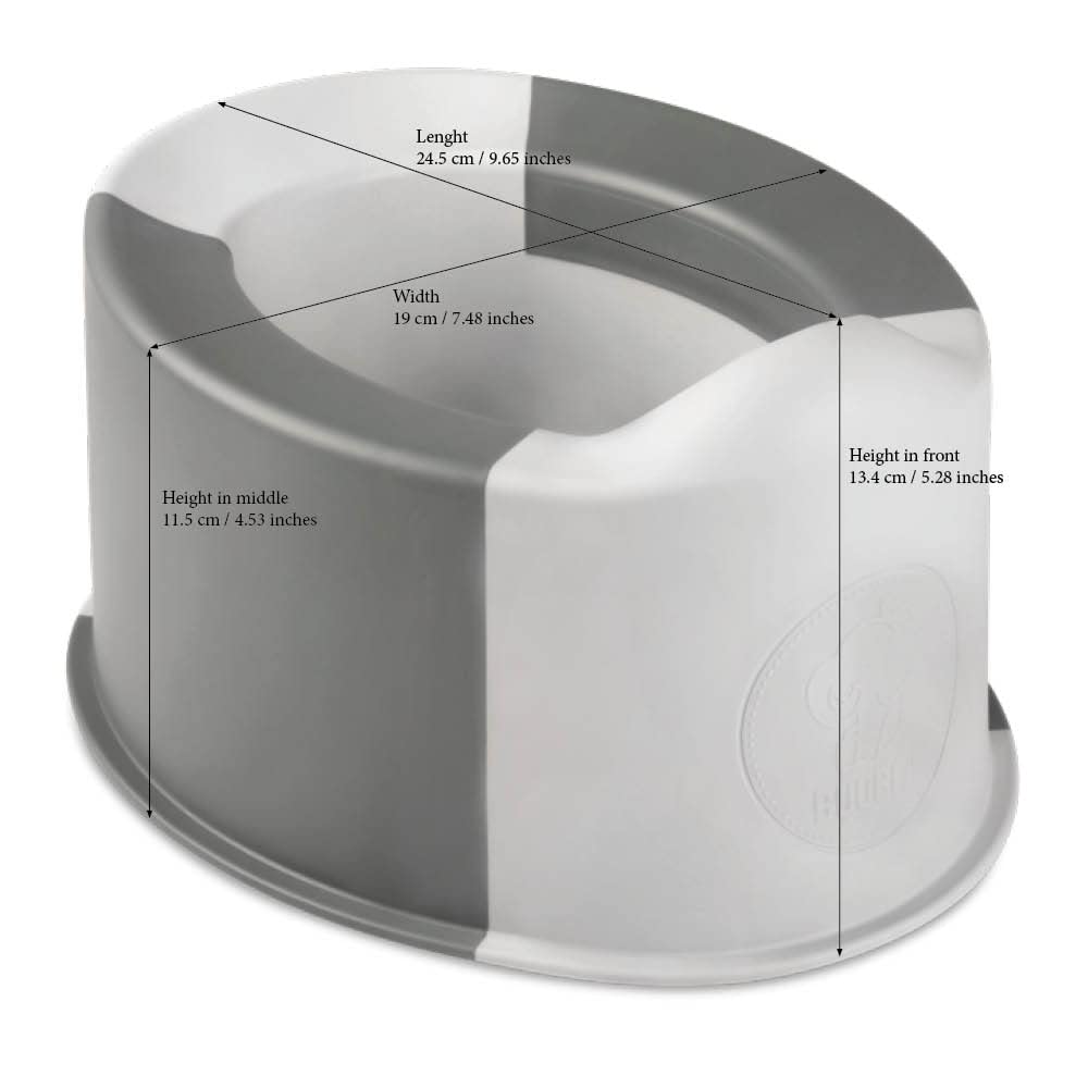 Portable Travel Potty Chair for Kids - Foldable & Lightweight (Dark/Light Gray) | Perfect for Road Trips, Camping & Outdoor Adventures