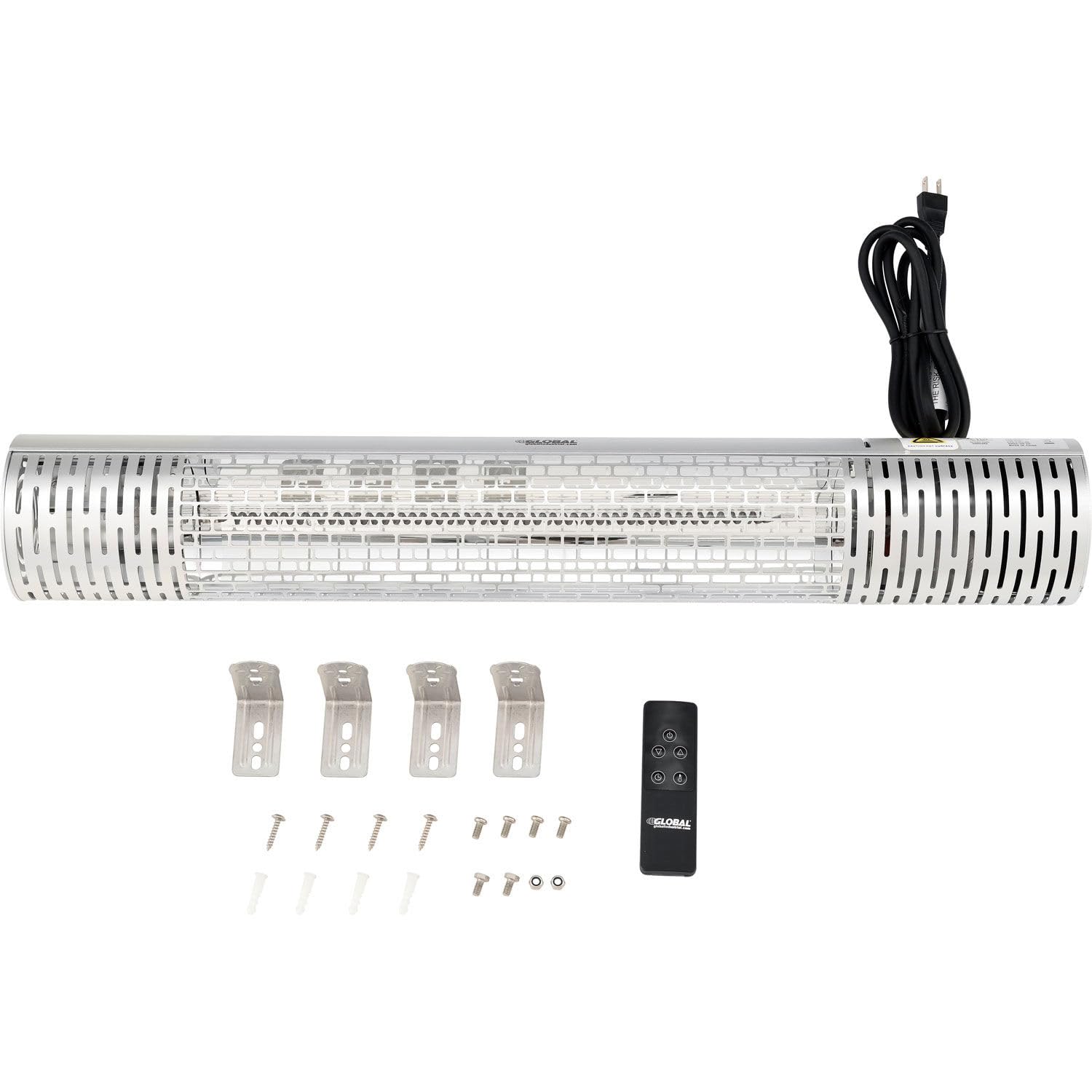 1500W Infrared Patio Heater with Remote Control - Wall/Ceiling Mounted Outdoor Heater for Patio, Deck & Garden - 120V Commercial Grade Weatherproof Heating Solution